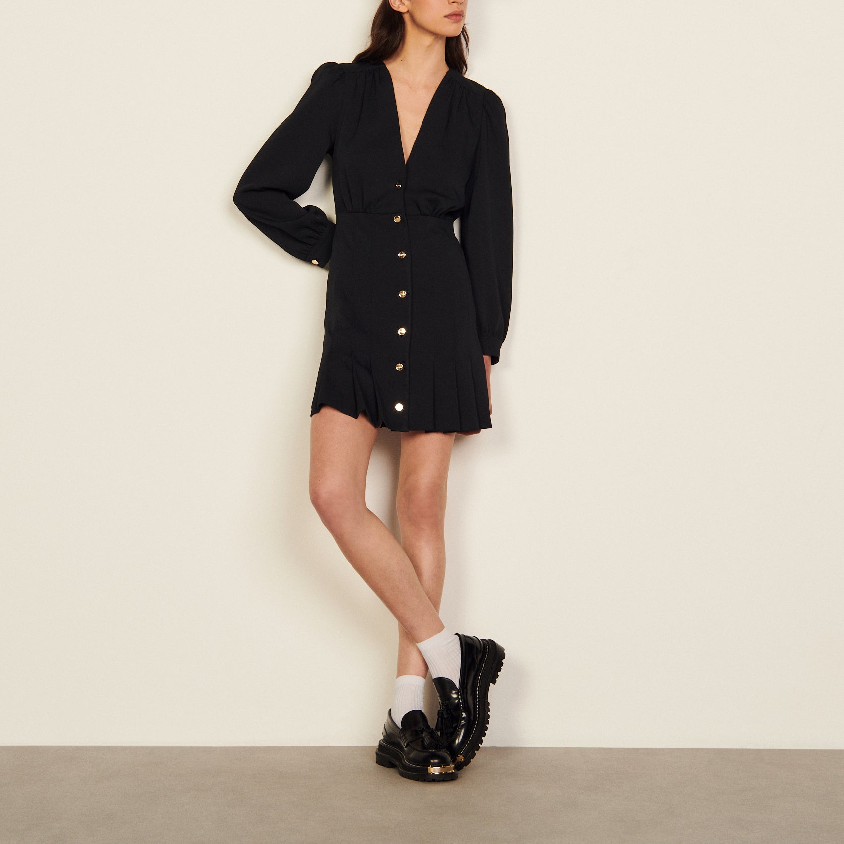 Robe Dark Navy Sandro seconde main