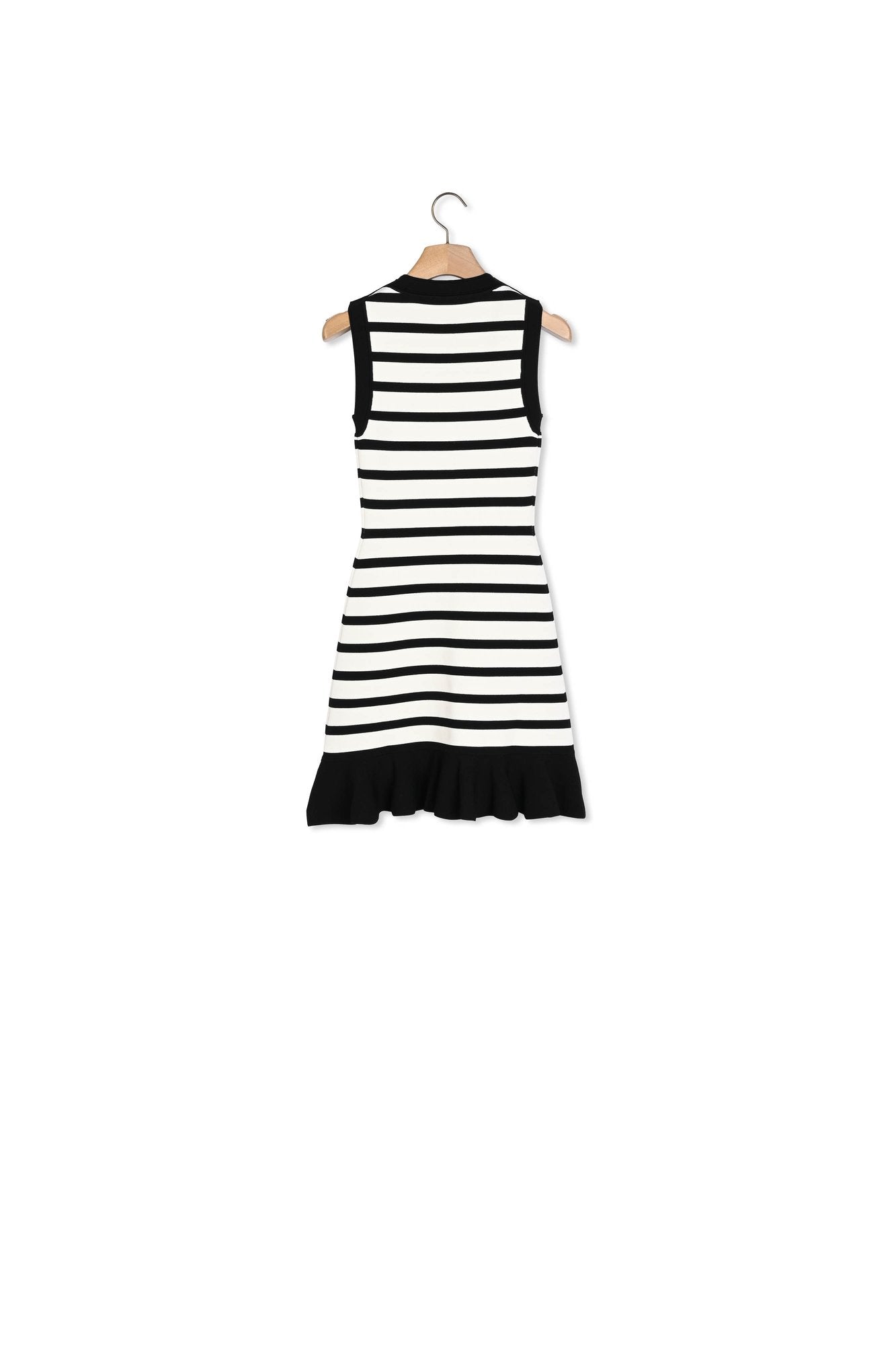 Robe courte en maille à rayures Sandro seconde main