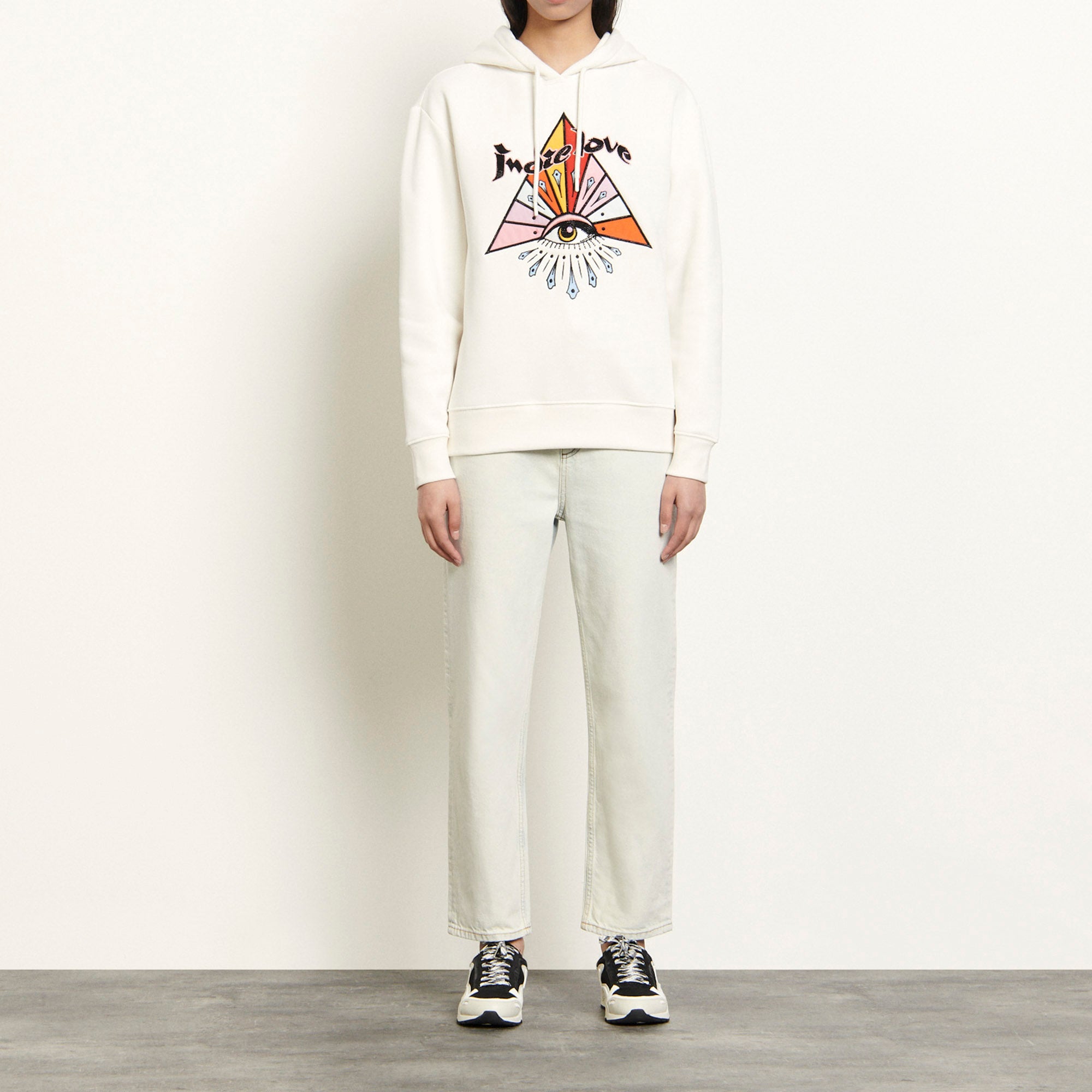 Hoodie brodé Sandro seconde main