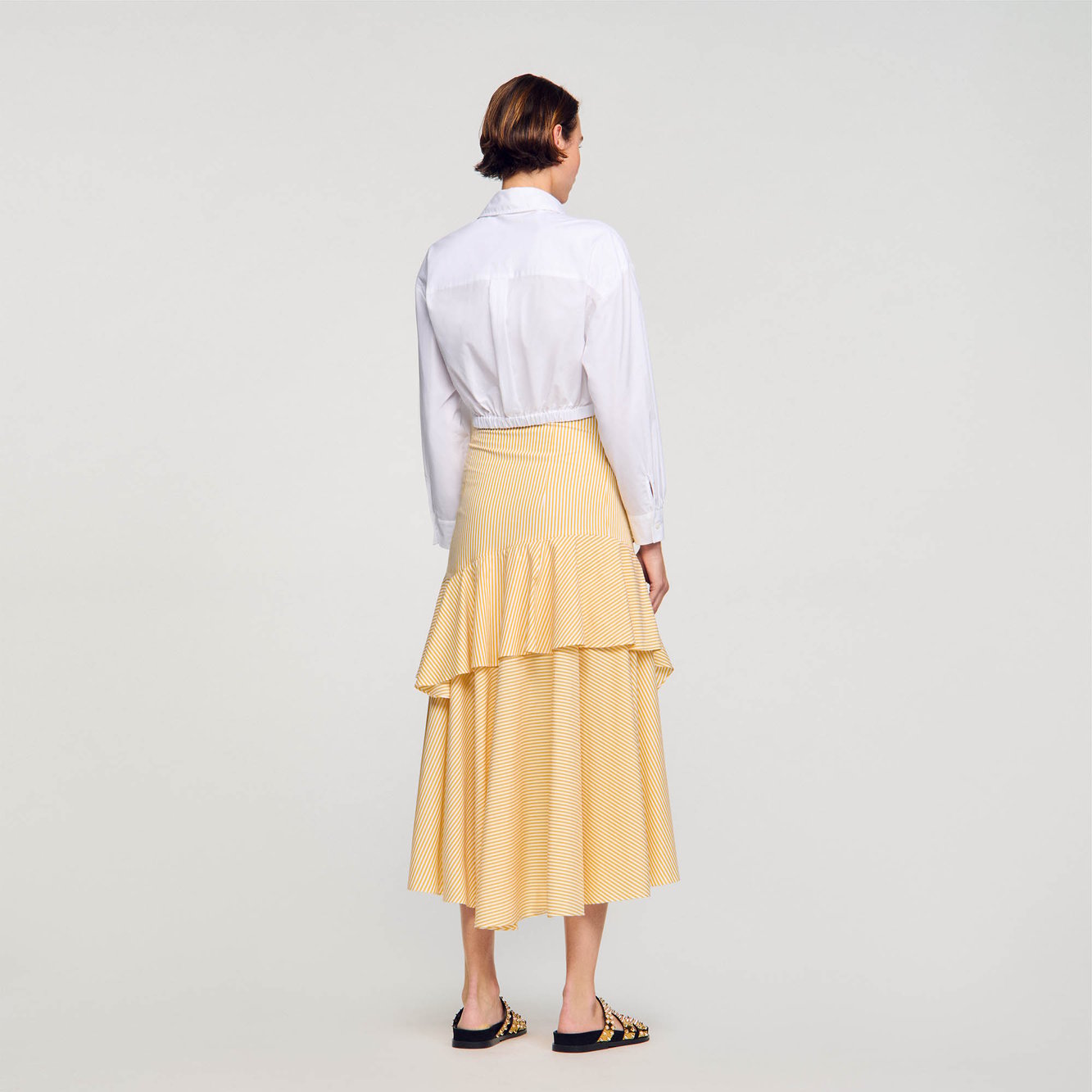 Chemise courte torsadée Sandro seconde main