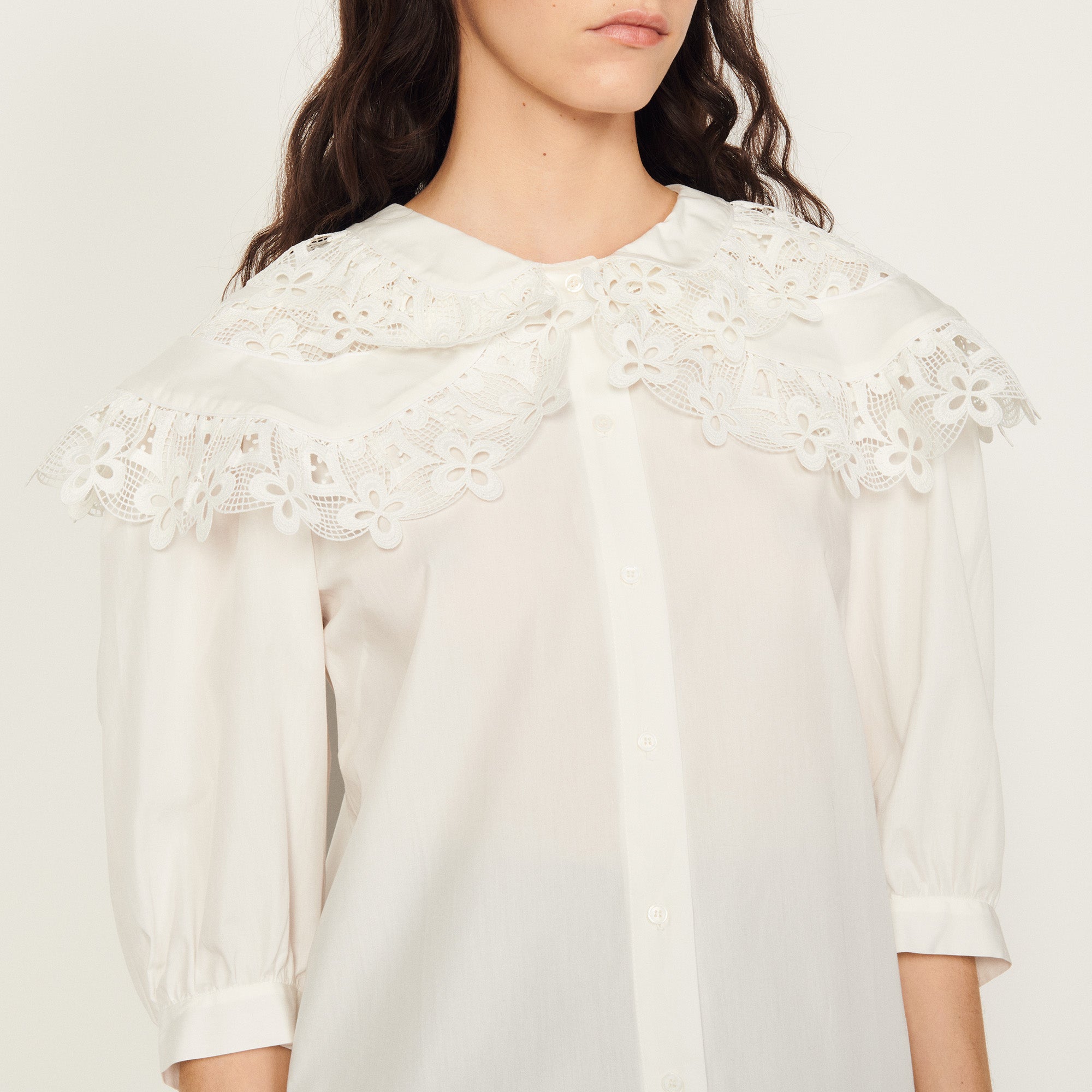 Chemise en coton Sandro seconde main