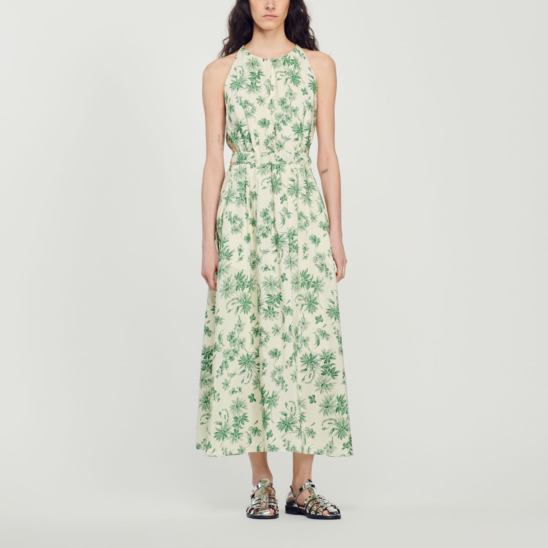 Robe longue imprimé fleuri Sandro seconde main