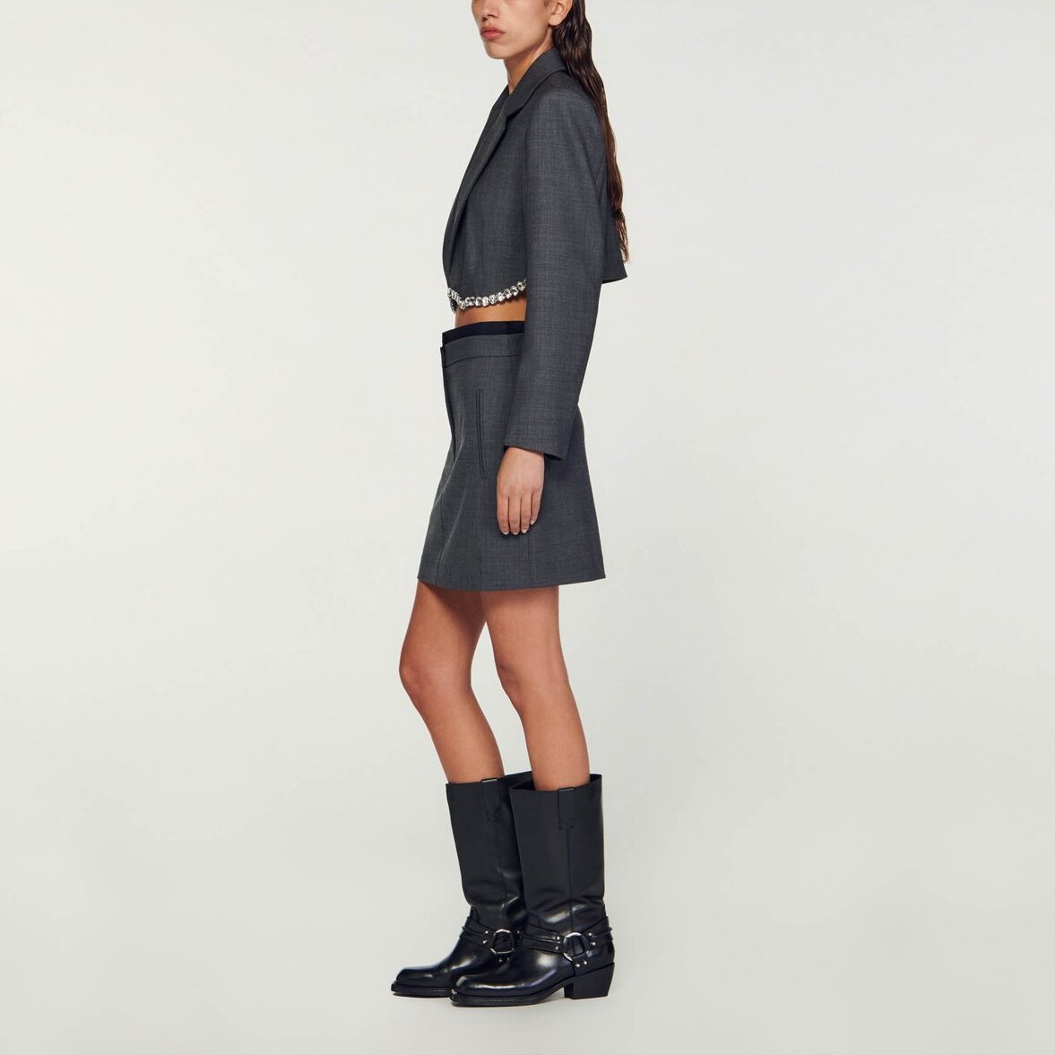 Mini Jupe élastiquée Sandro seconde main