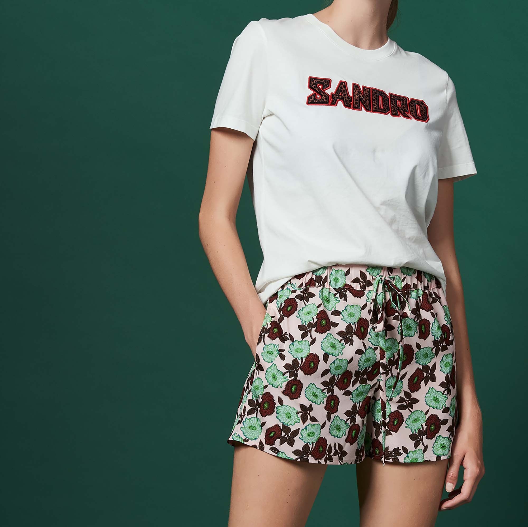 Short fluide Imprimé all-over Sandro seconde main