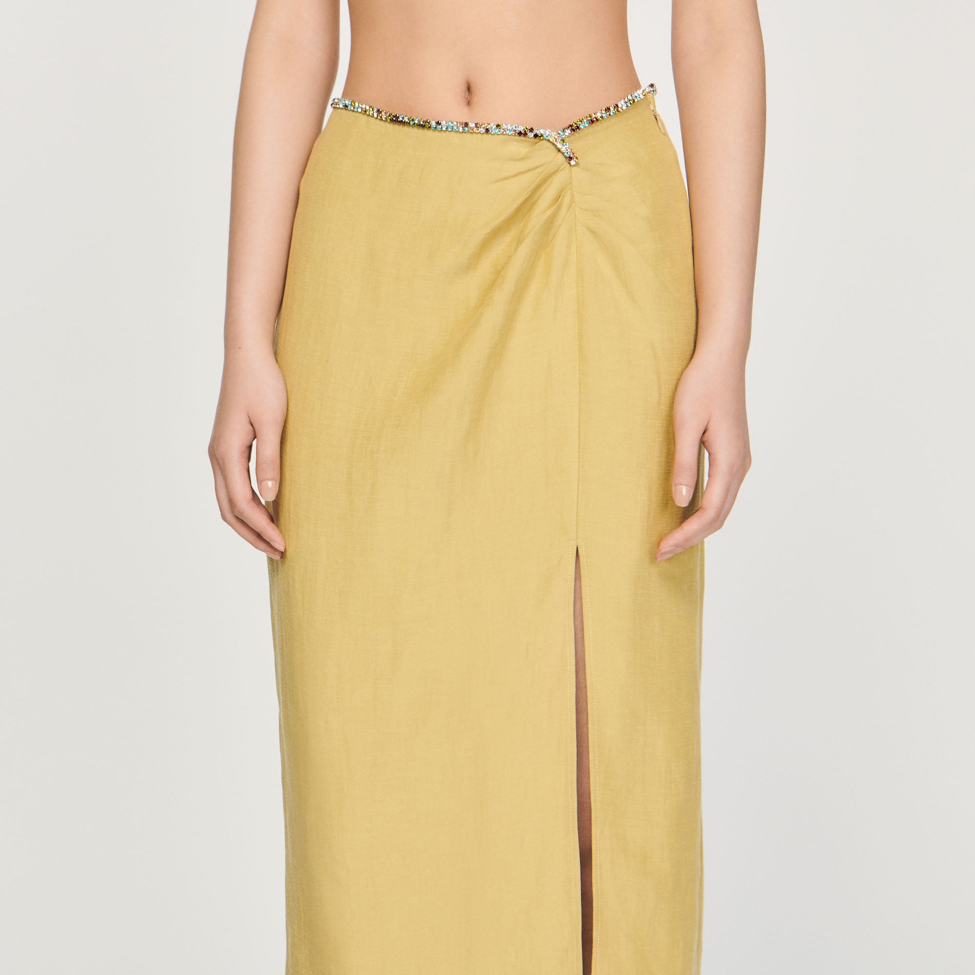 Jupe fendue strassée Sandro seconde main