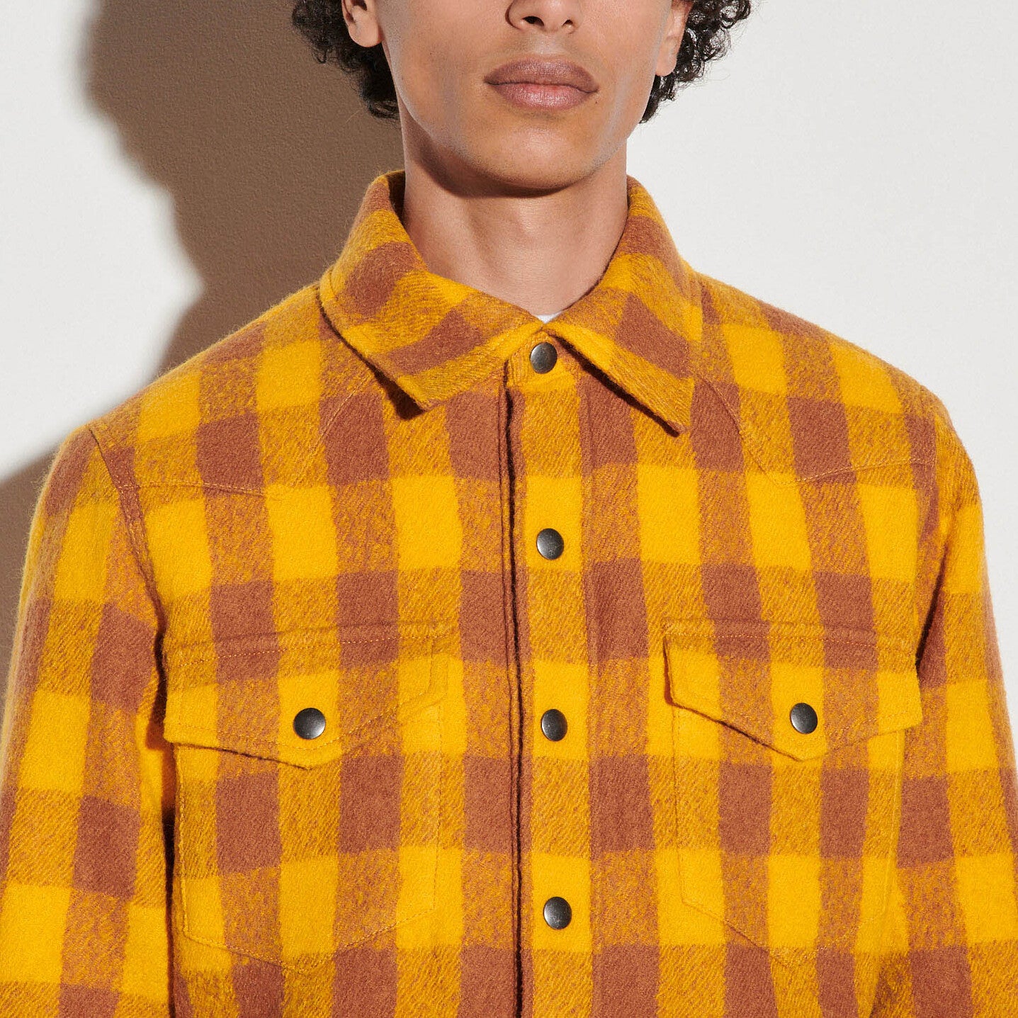 Blouson à carreaux Sandro seconde main