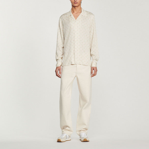 Chemise fluide à col requin Sandro seconde main