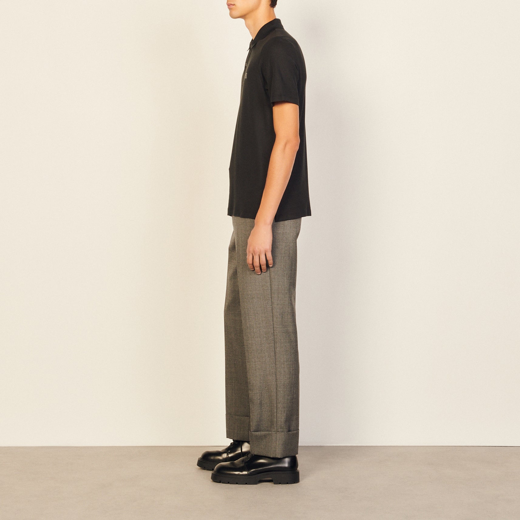 Polo en coton avec logo S Sandro seconde main