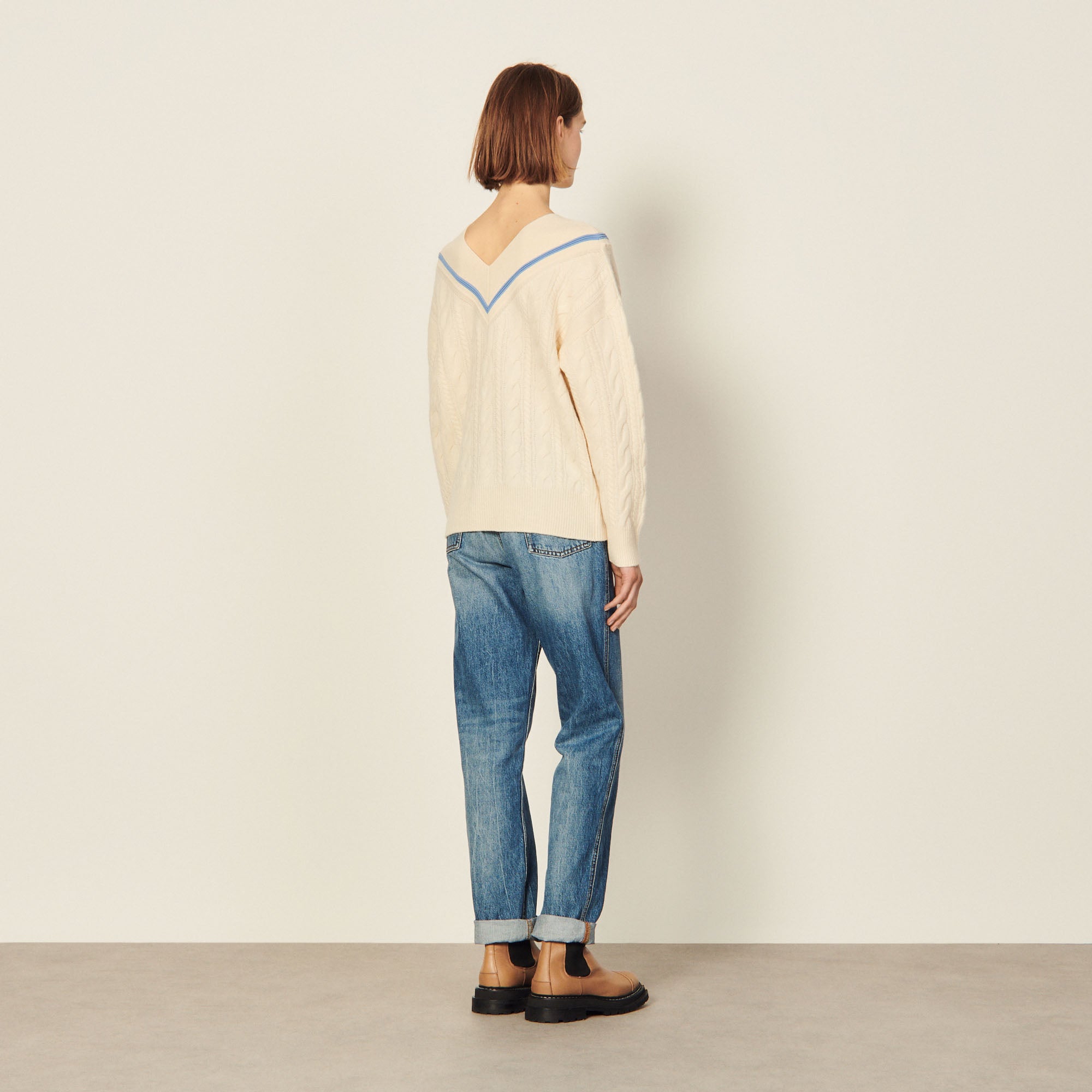 Pull en Maille torsadée Sandro seconde main