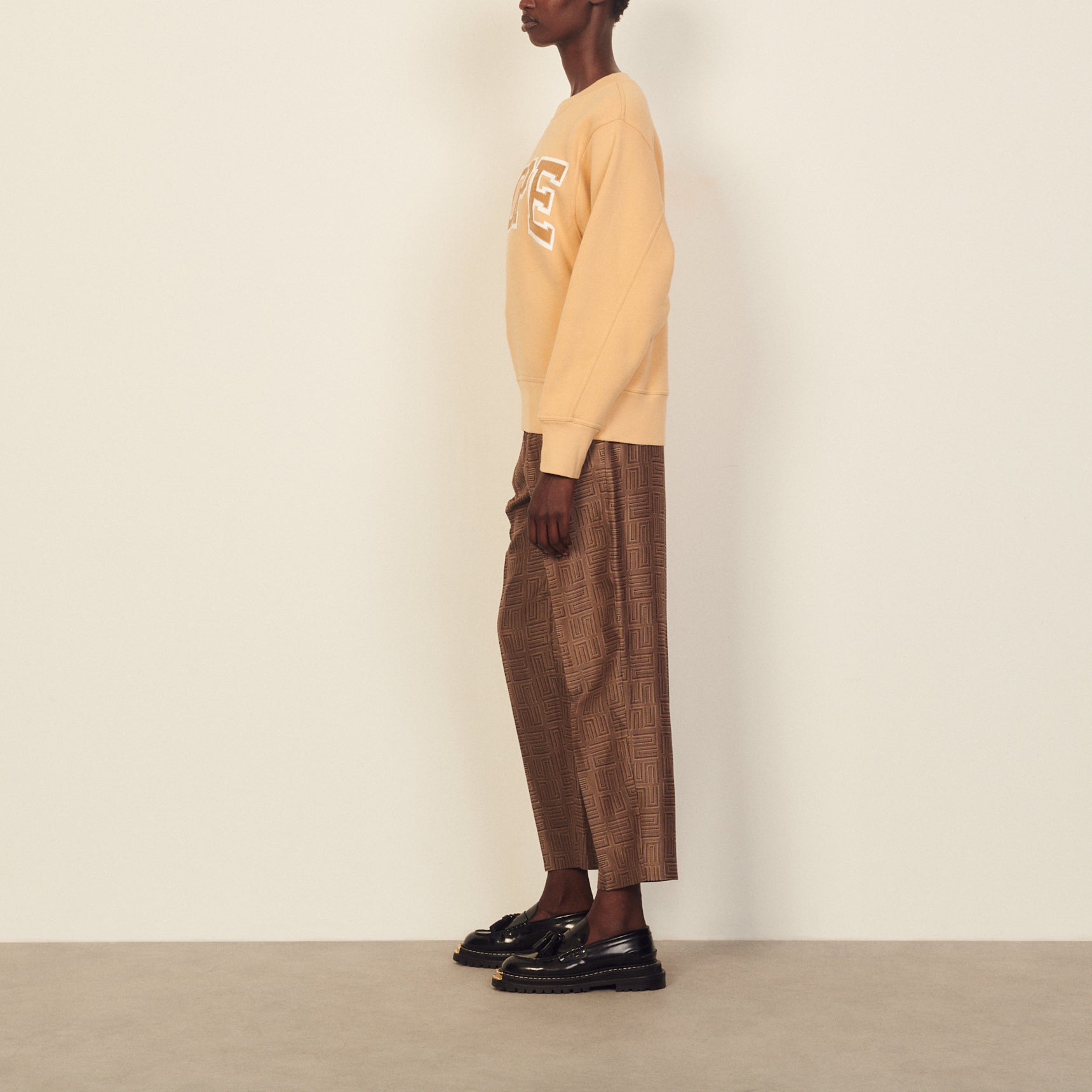 Sweat à message en coton biologique Sandro seconde main