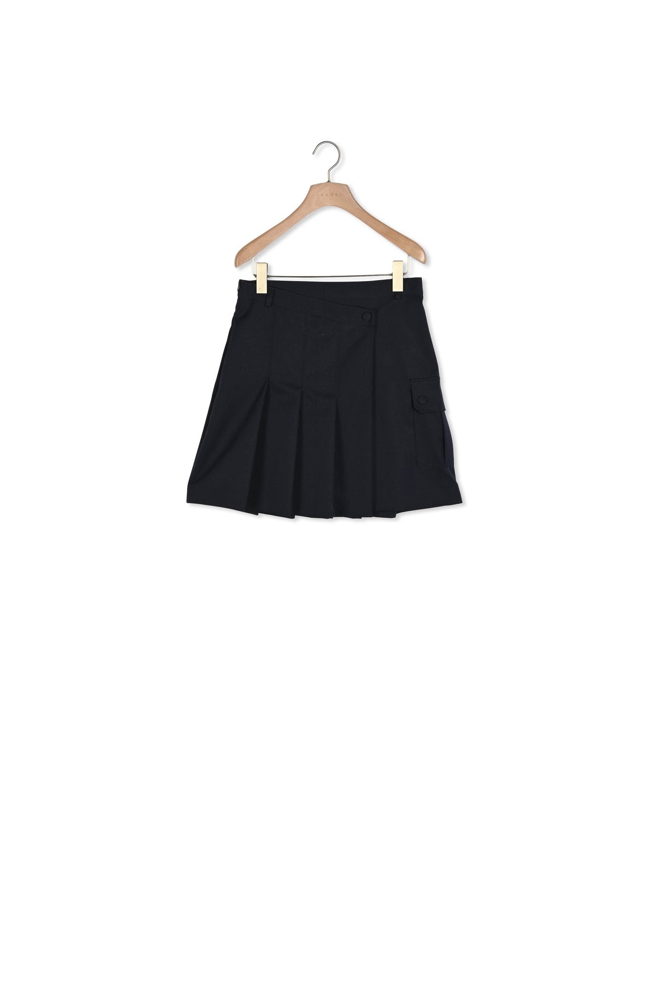 Jupe courte plissée asymétrique Sandro seconde main