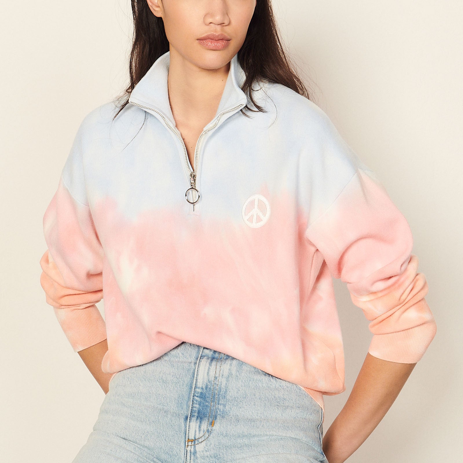 Pull tie and dye Sandro seconde main