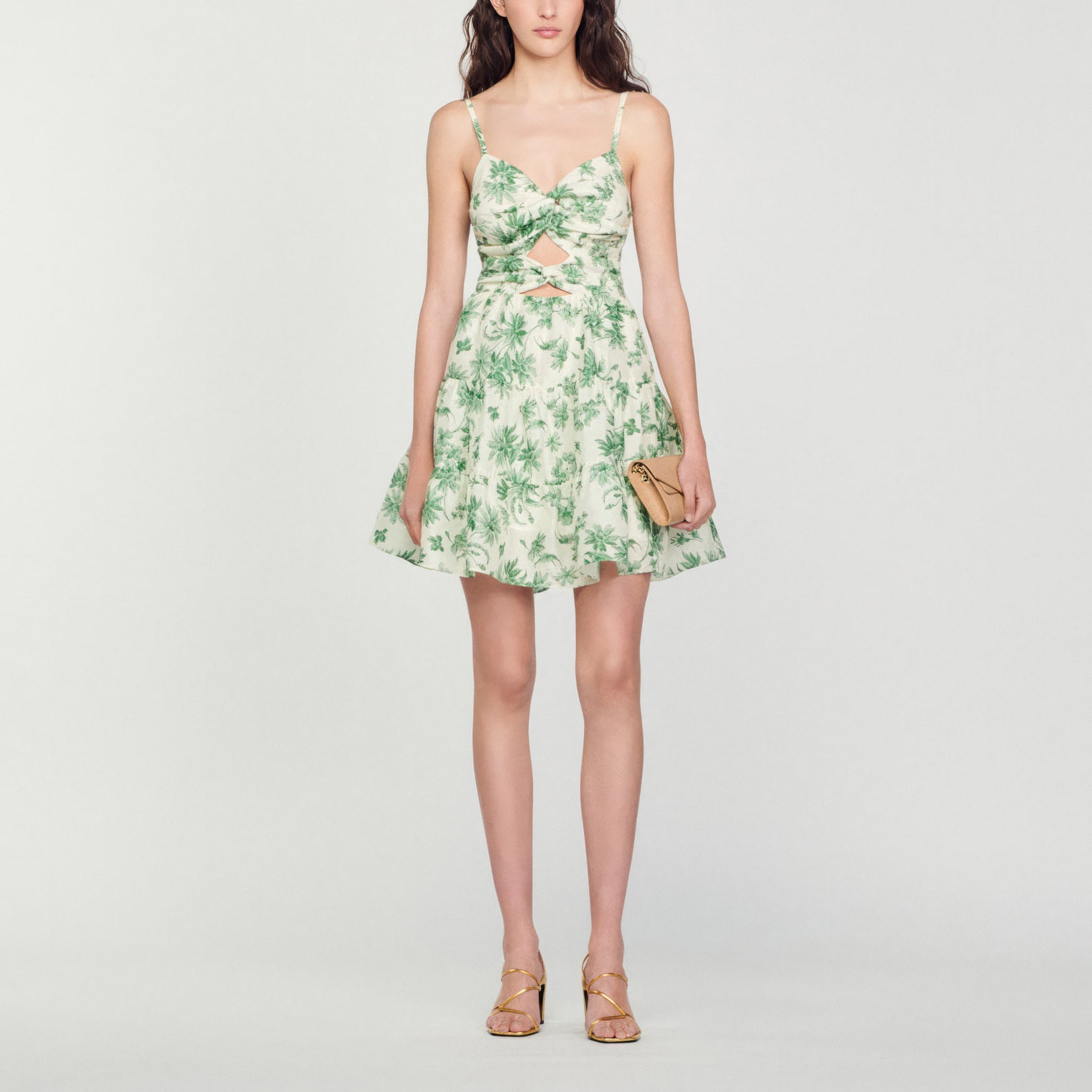 Robe courte imprimée palmiers Sandro seconde main