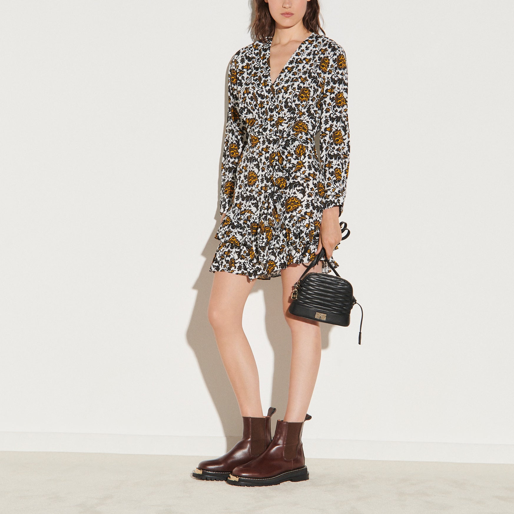 Robe courte imprimée Sandro seconde main