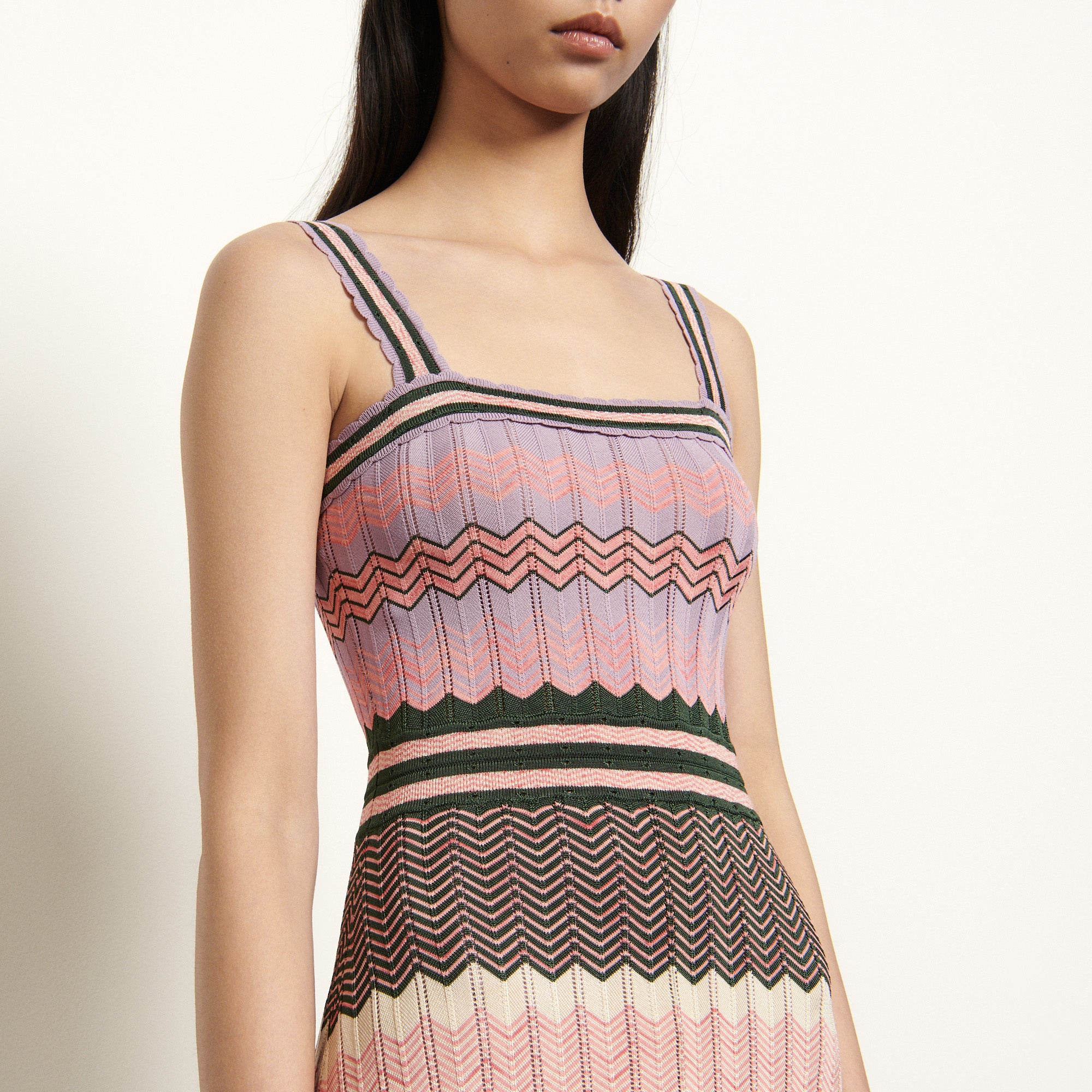 Robe en Maille à jeu de rayures Sandro seconde main