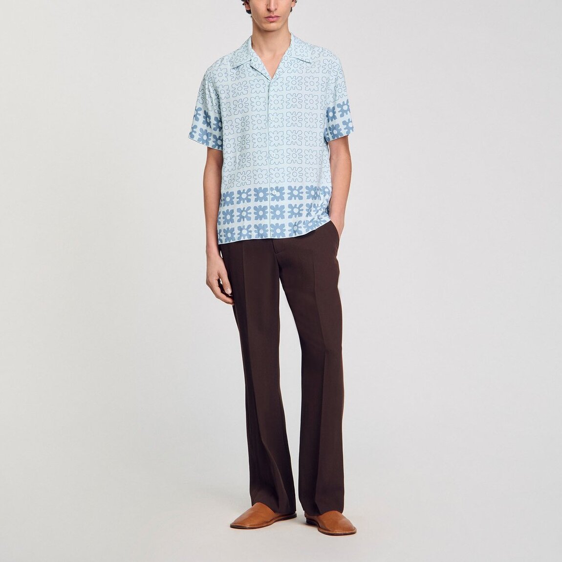 Chemise à imprimé fleuri Sandro seconde main