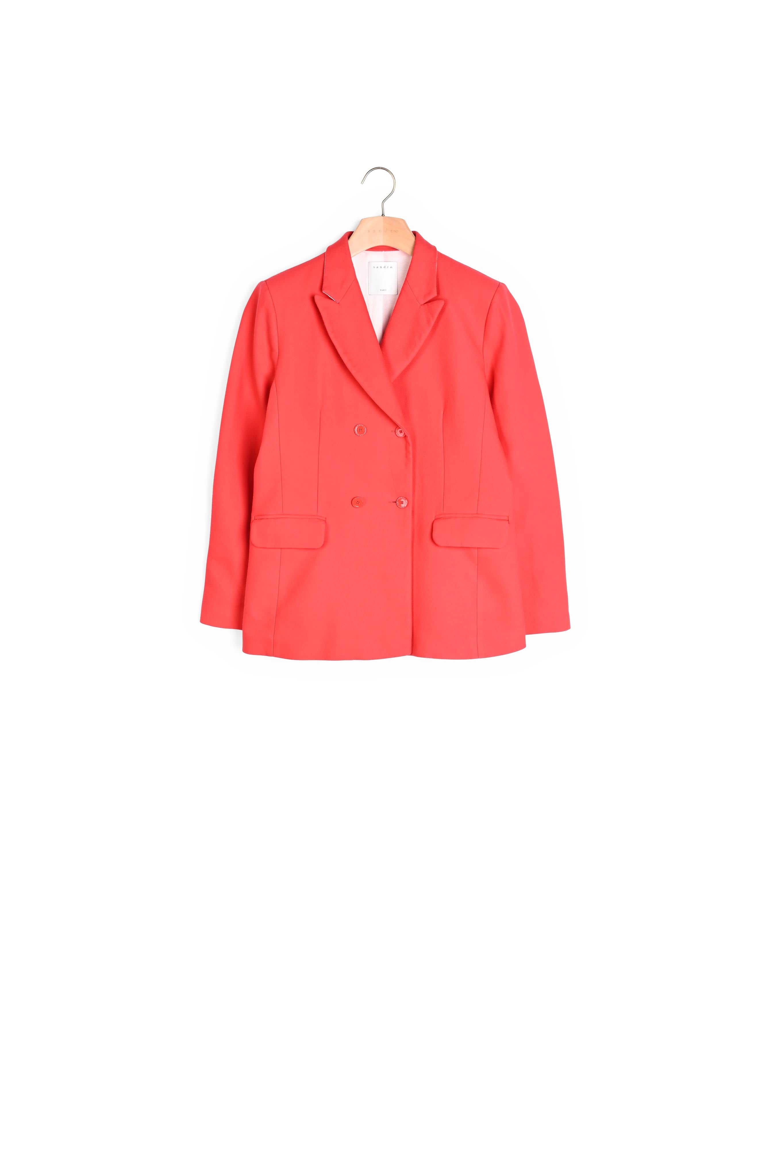 Veste en coton mélangé double boutonnage Sandro seconde main