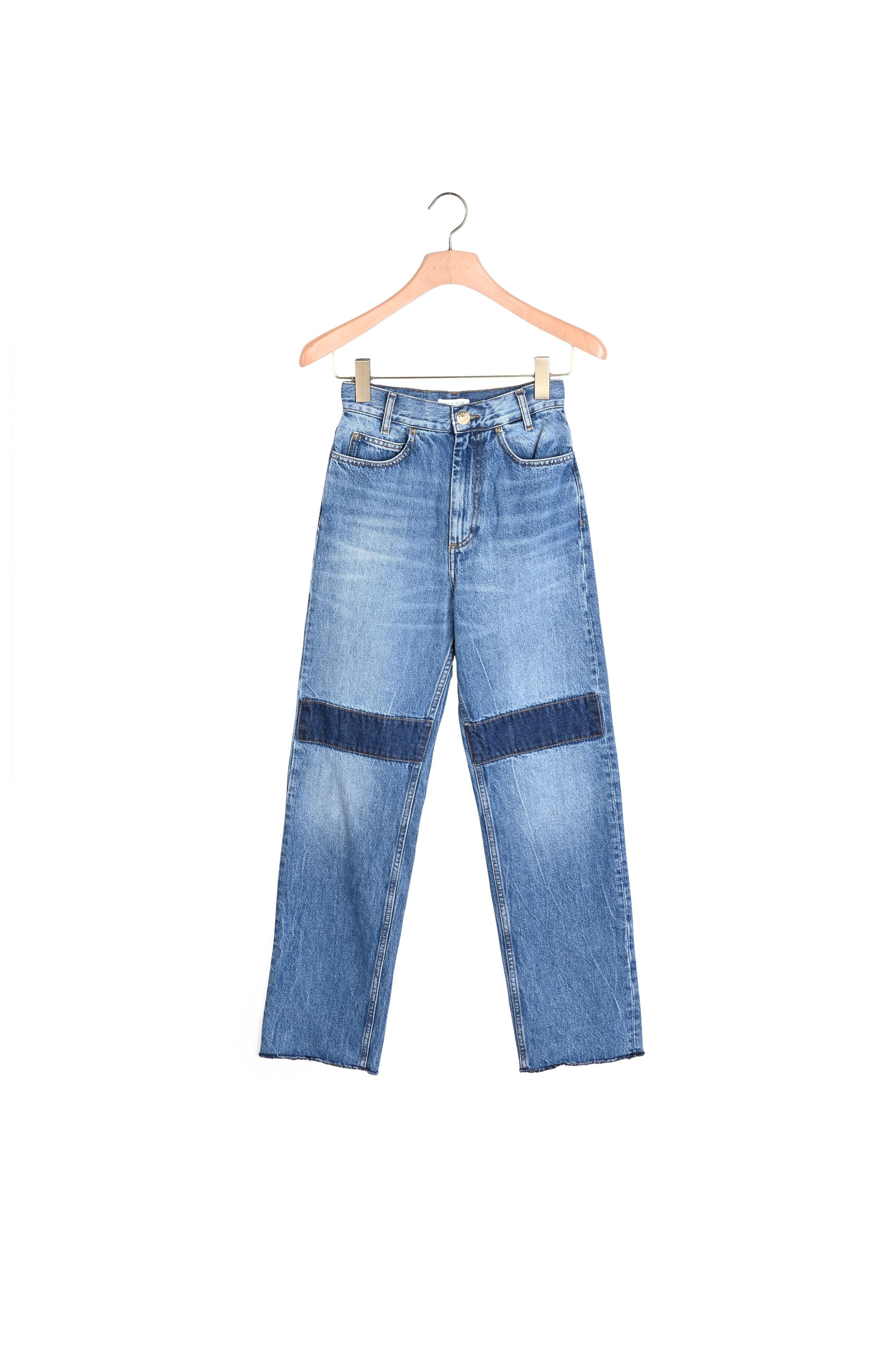 Jean avec patchs aux genoux Sandro seconde main