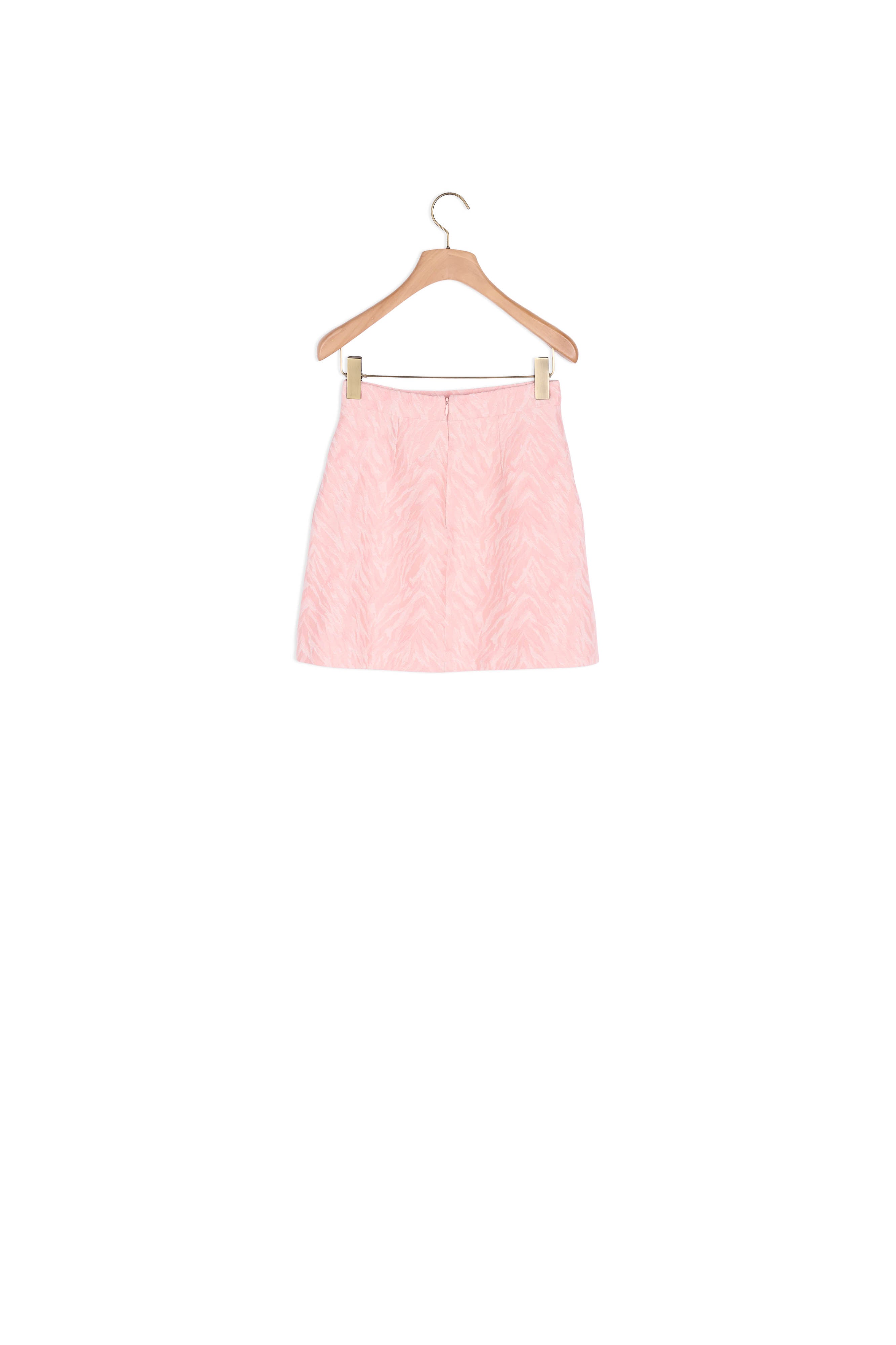 Jupe courte en jacquard zébré Sandro seconde main