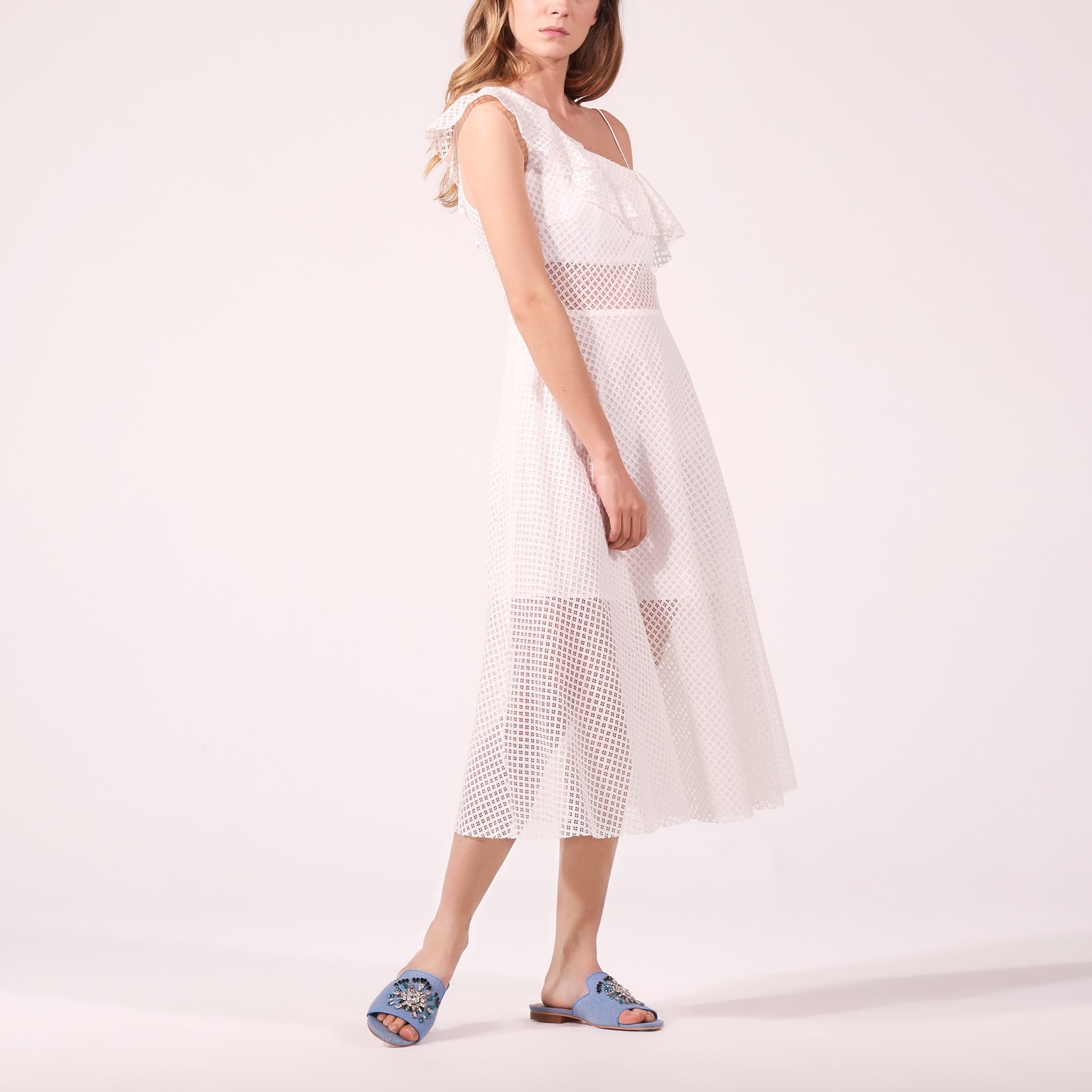 Robe asymétrique matière texturée Sandro seconde main