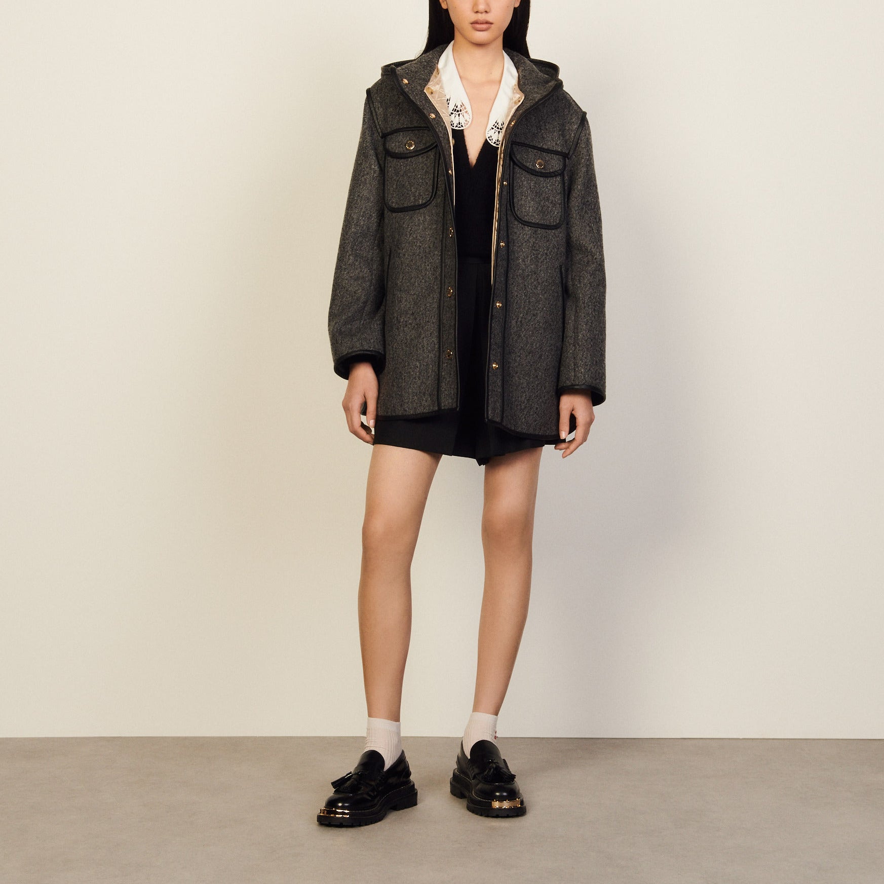 Outerwear Gris Sandro seconde main