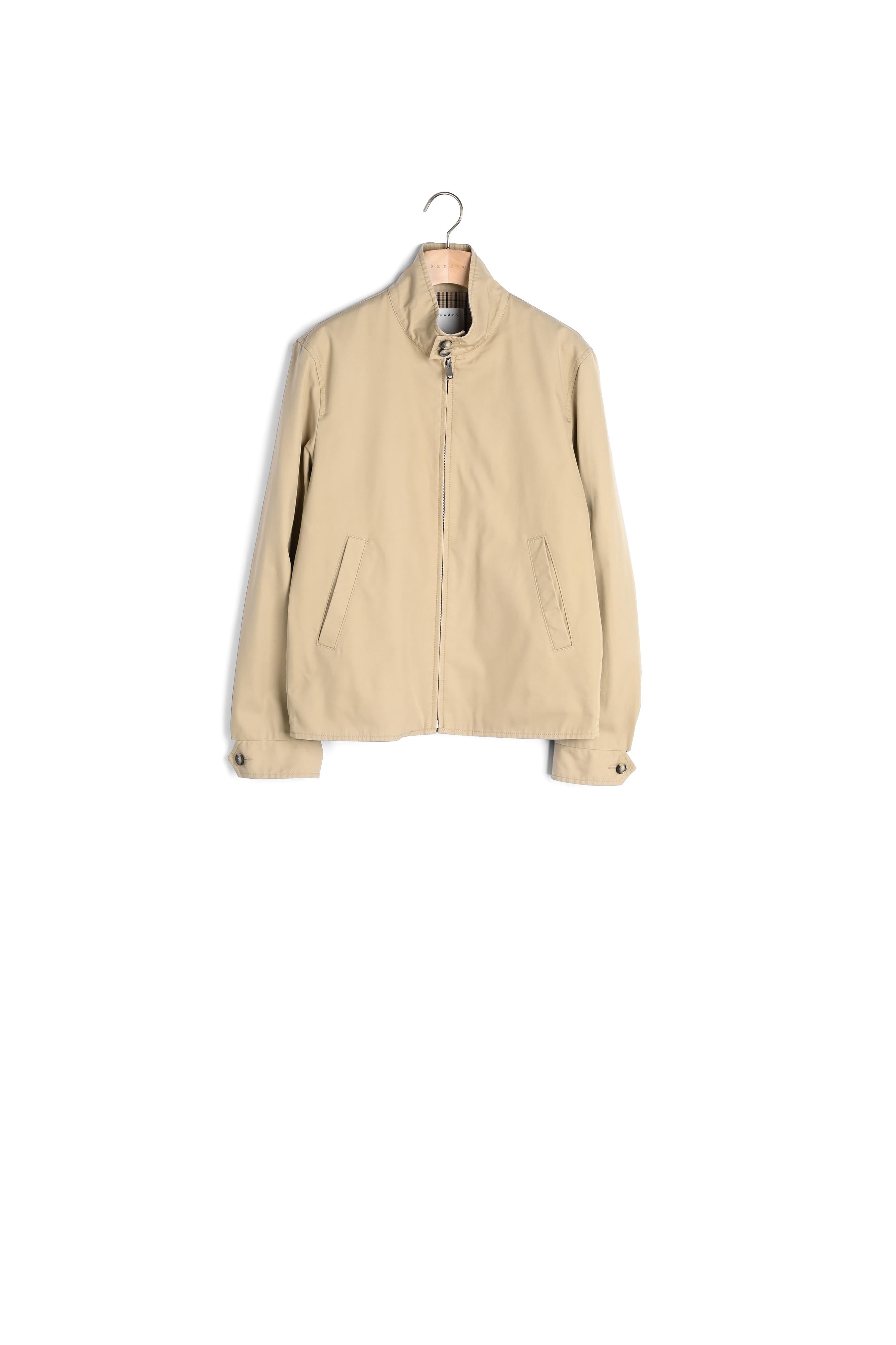 Blouson zippé en coton Sandro seconde main