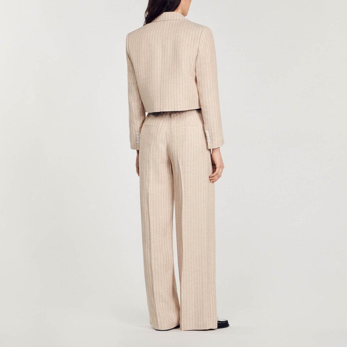 Veste courte à rayures Sandro seconde main