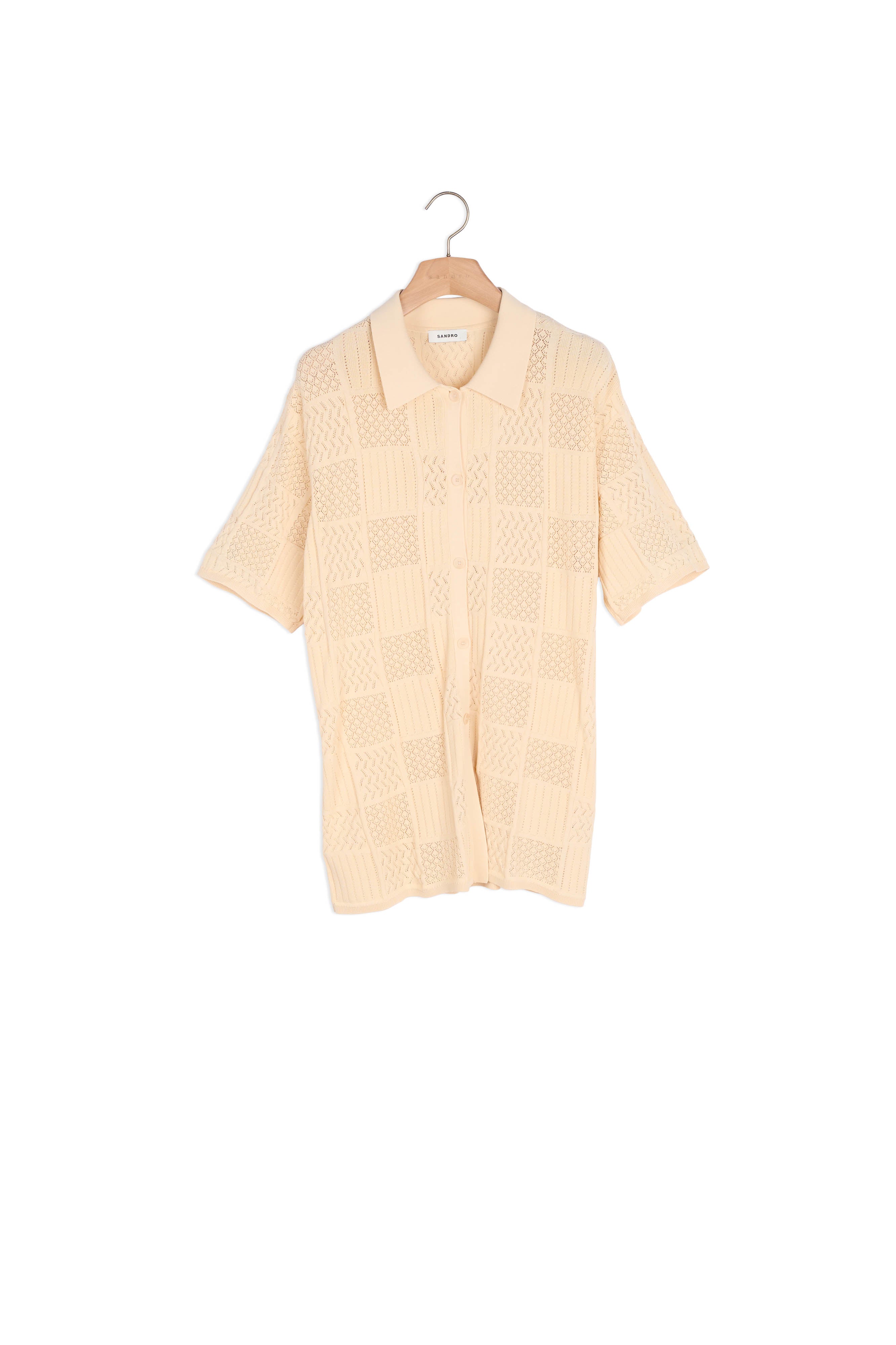 Chemise en Maille pointelle Sandro seconde main