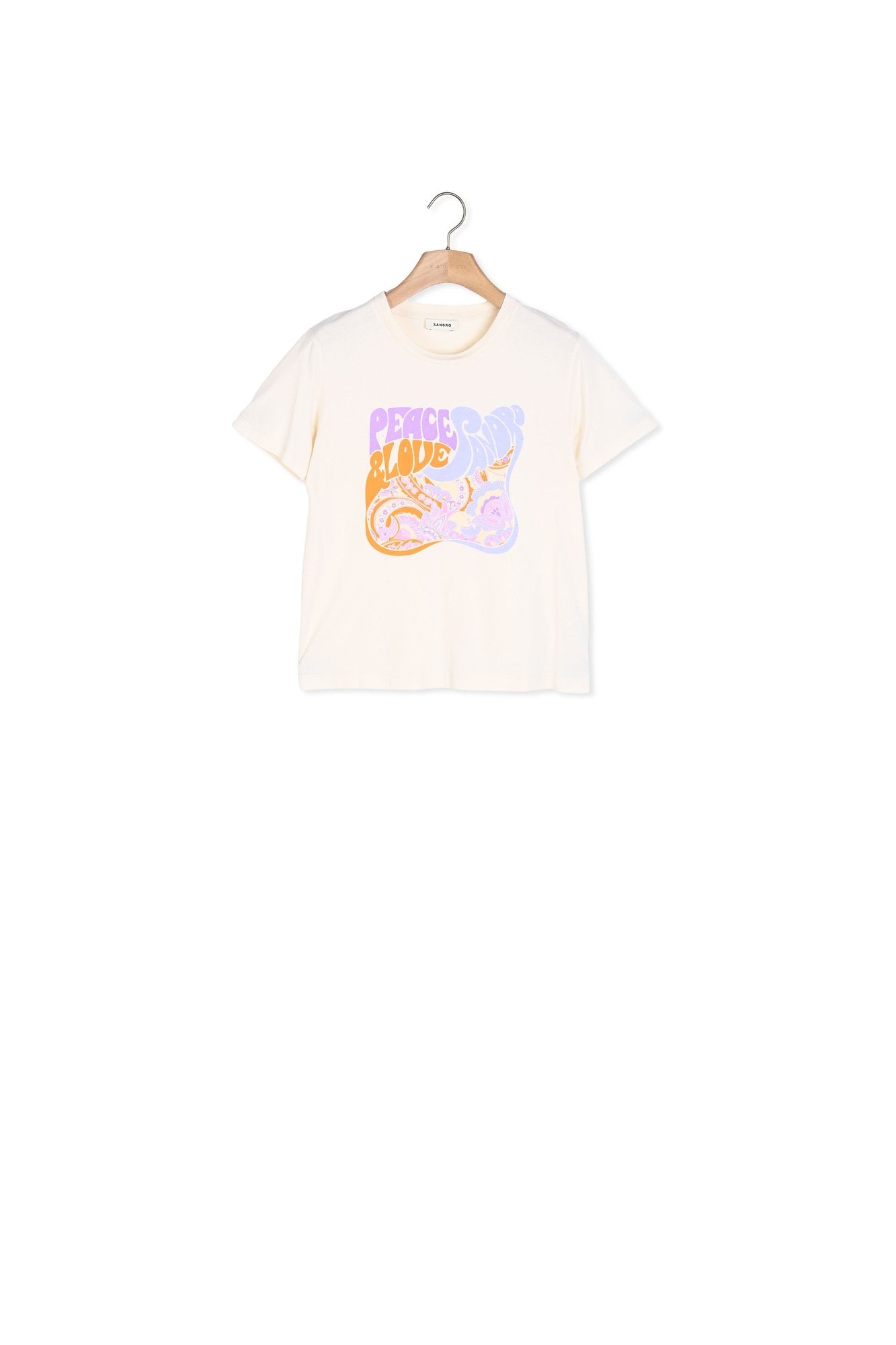 Tee-shirt en coton biologique Peace Sandro seconde main