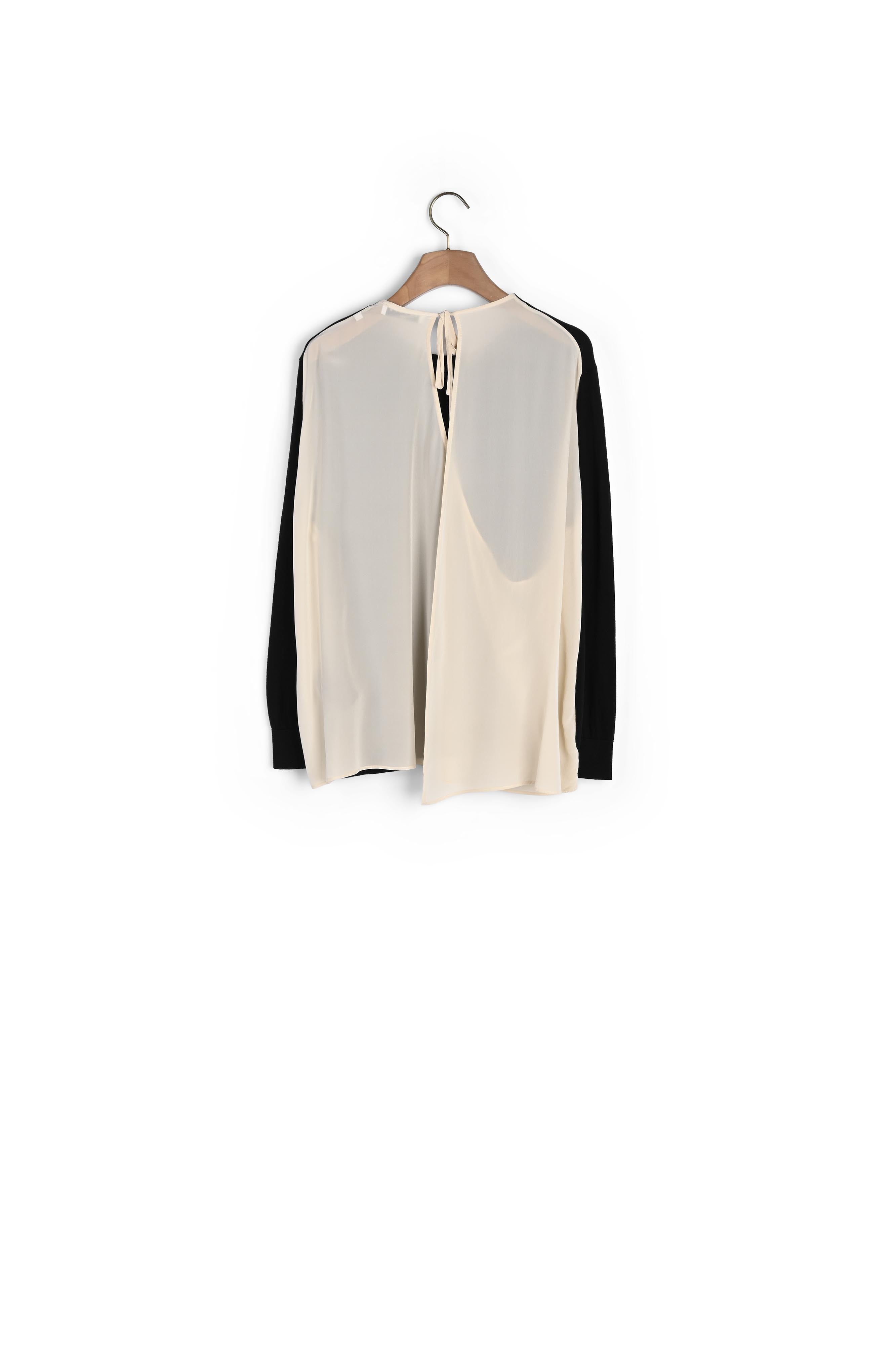 Pull dos en soie Sandro seconde main