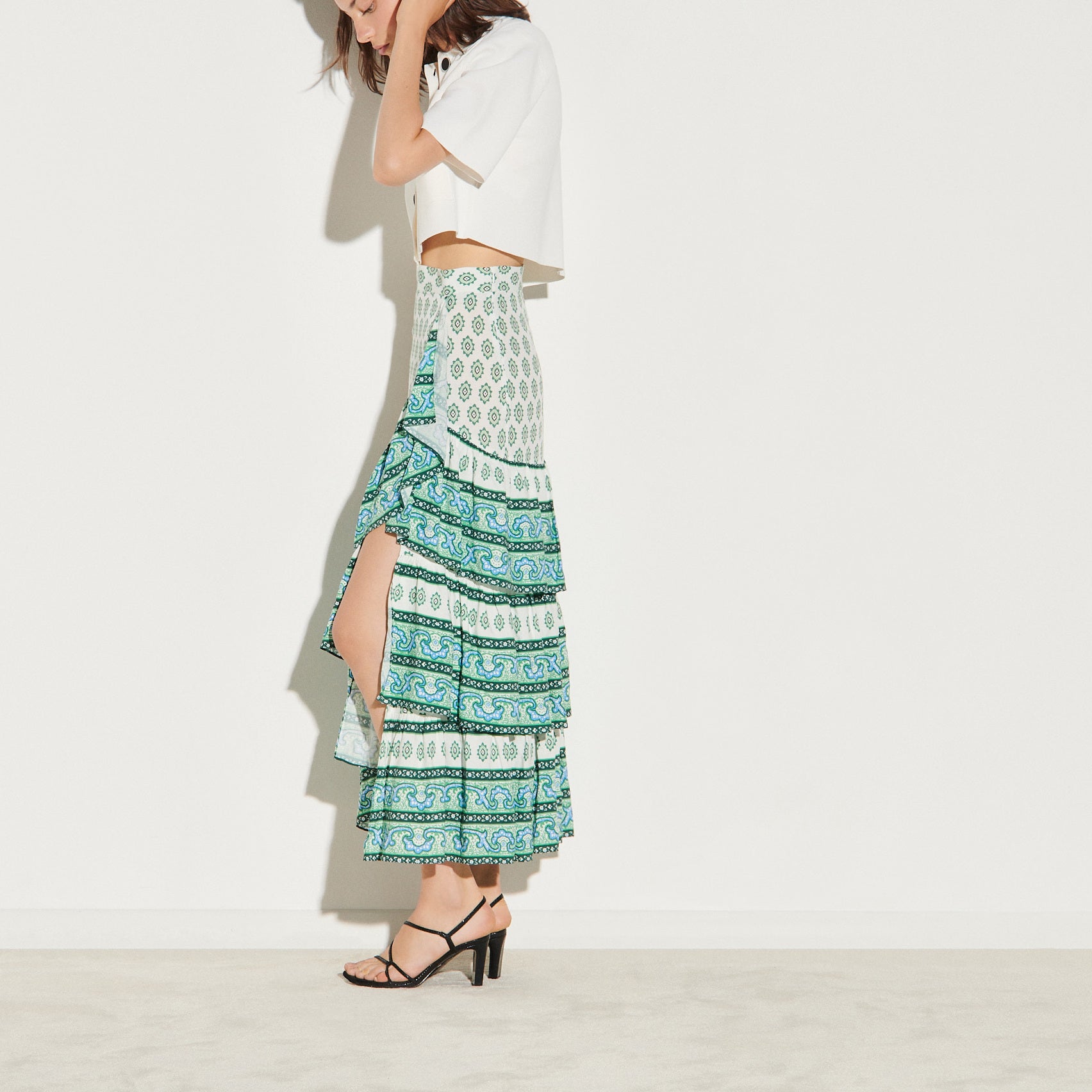 Jupe à superposition de volants Sandro seconde main