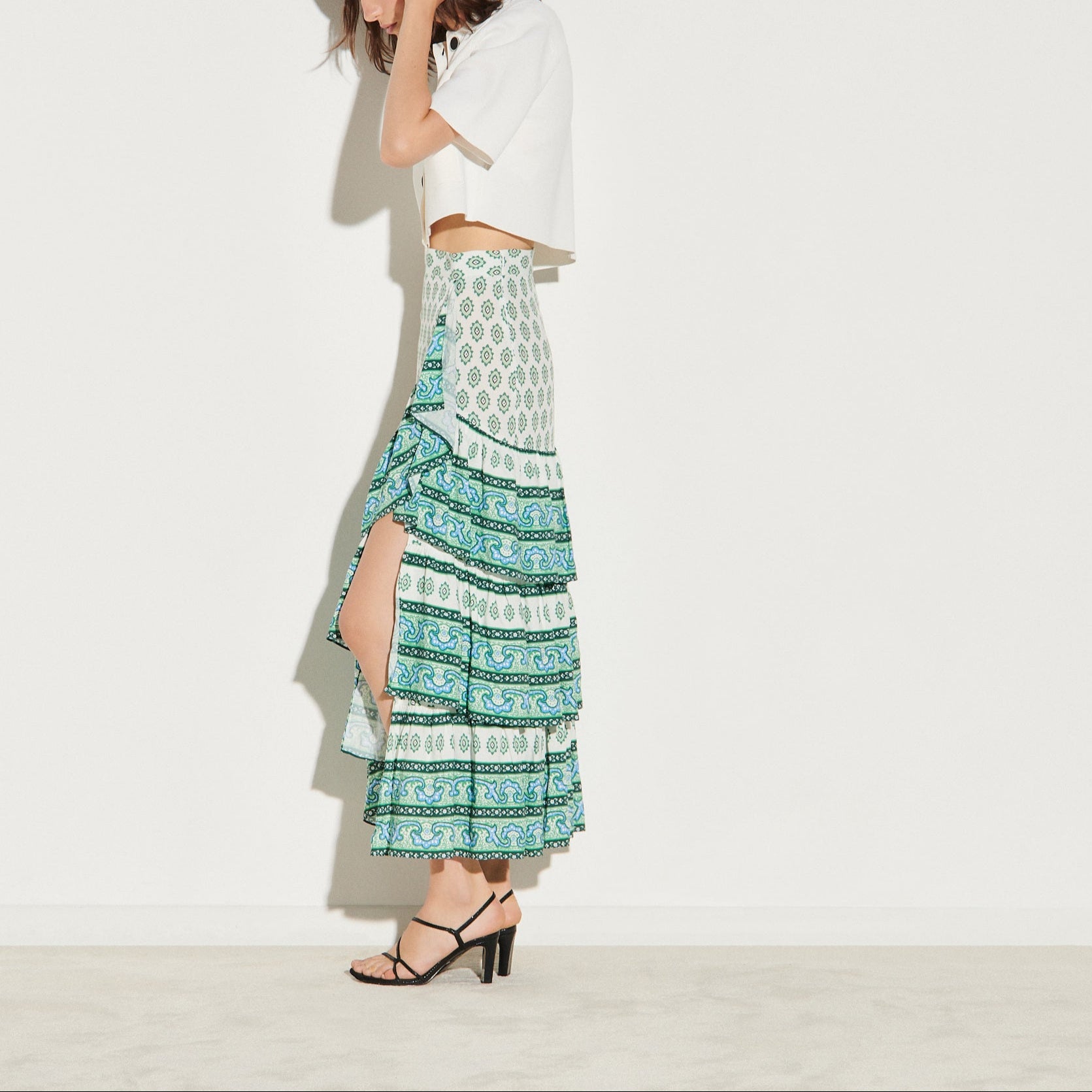 Jupe à superposition de volants Sandro seconde main