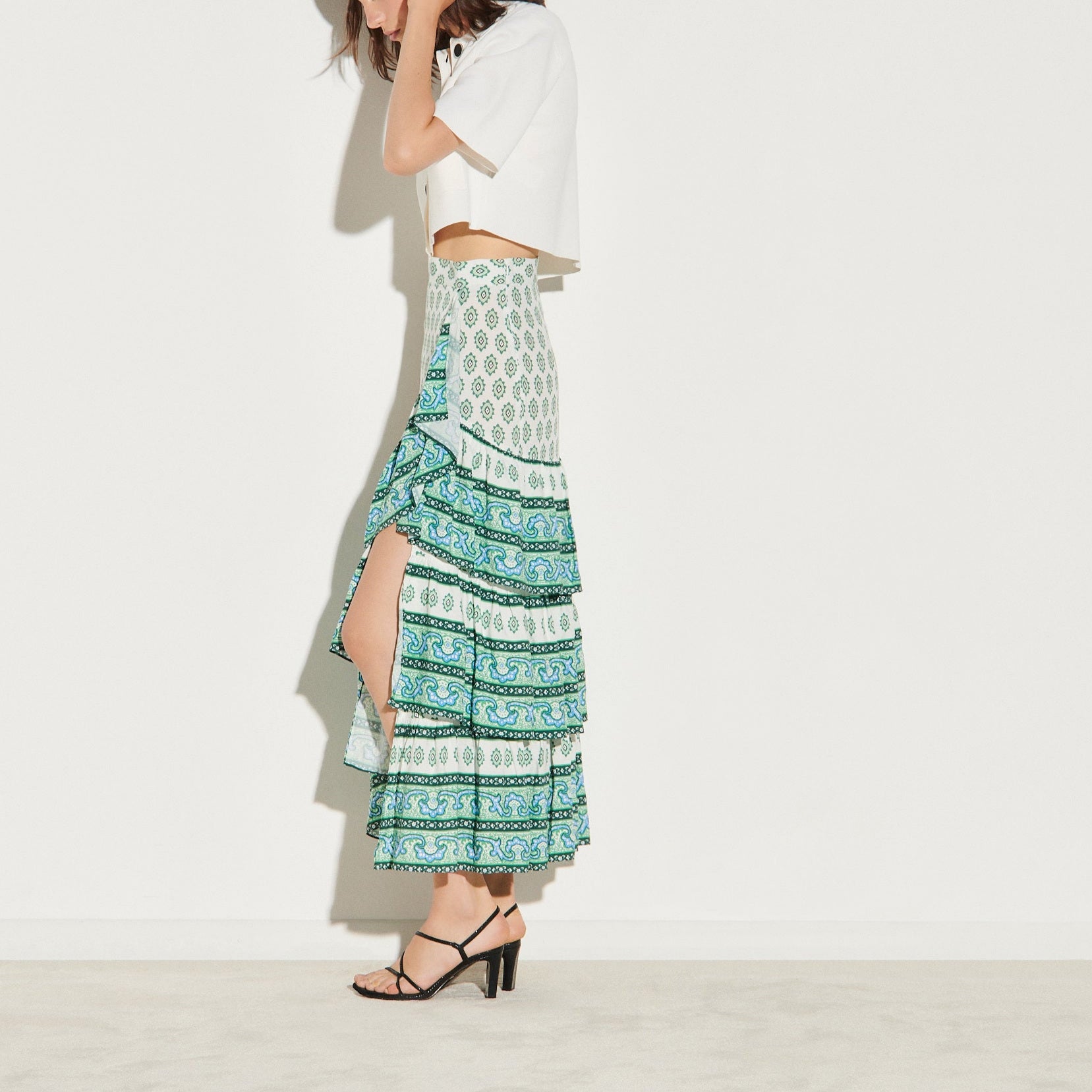 Jupe à superposition de volants Sandro seconde main