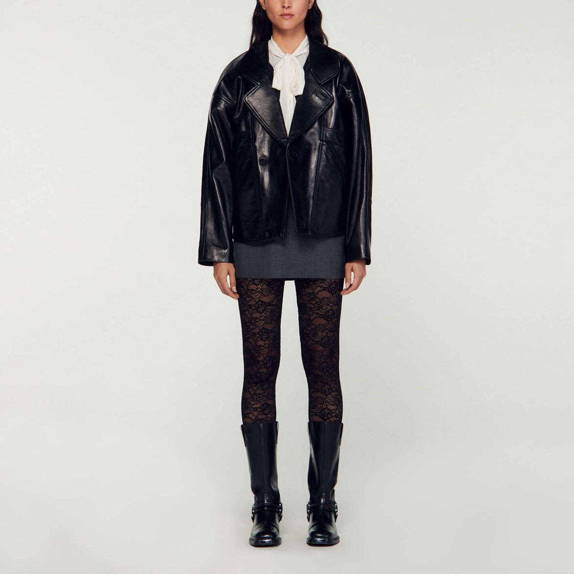 Legging en dentelle Sandro seconde main