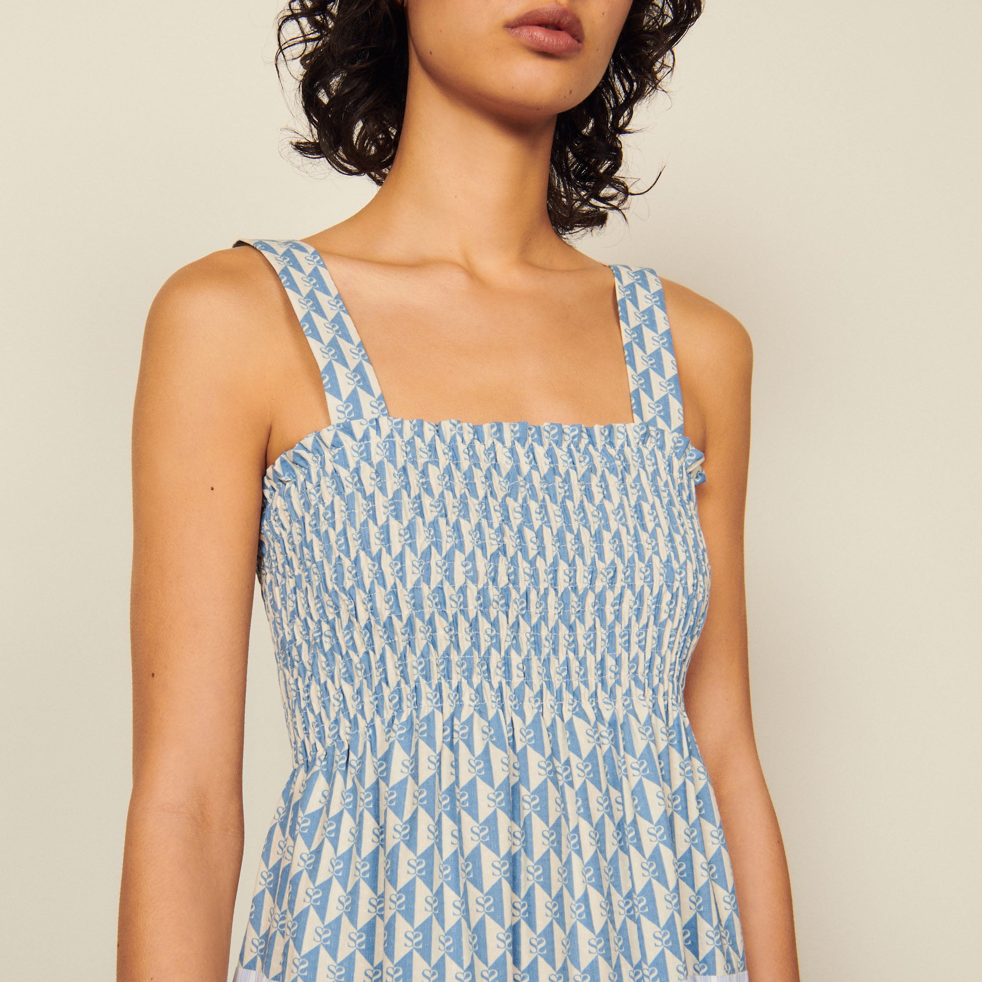 Robe longue à bretelles Sandro seconde main