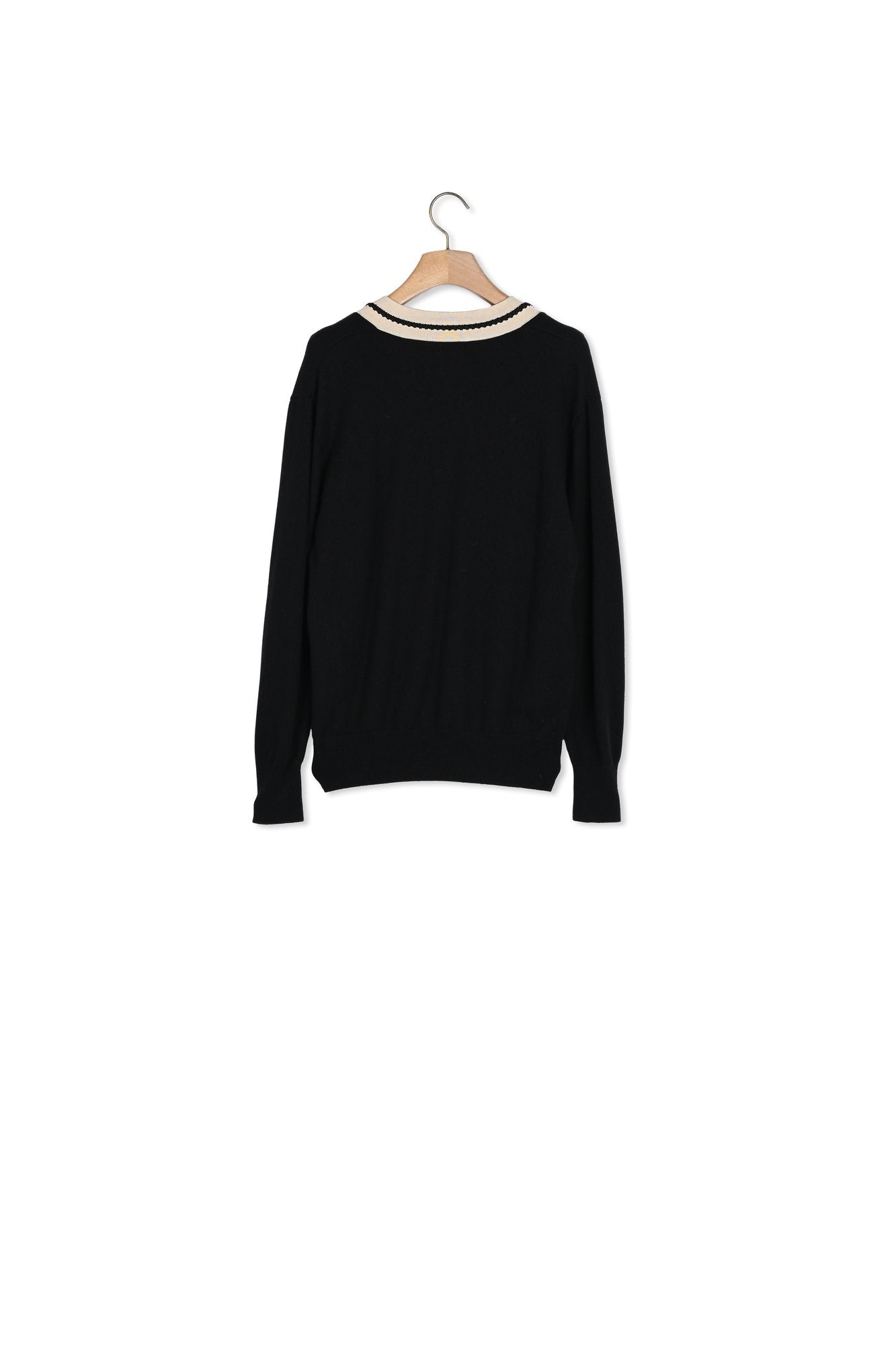 Pull au col V contrasté Sandro seconde main