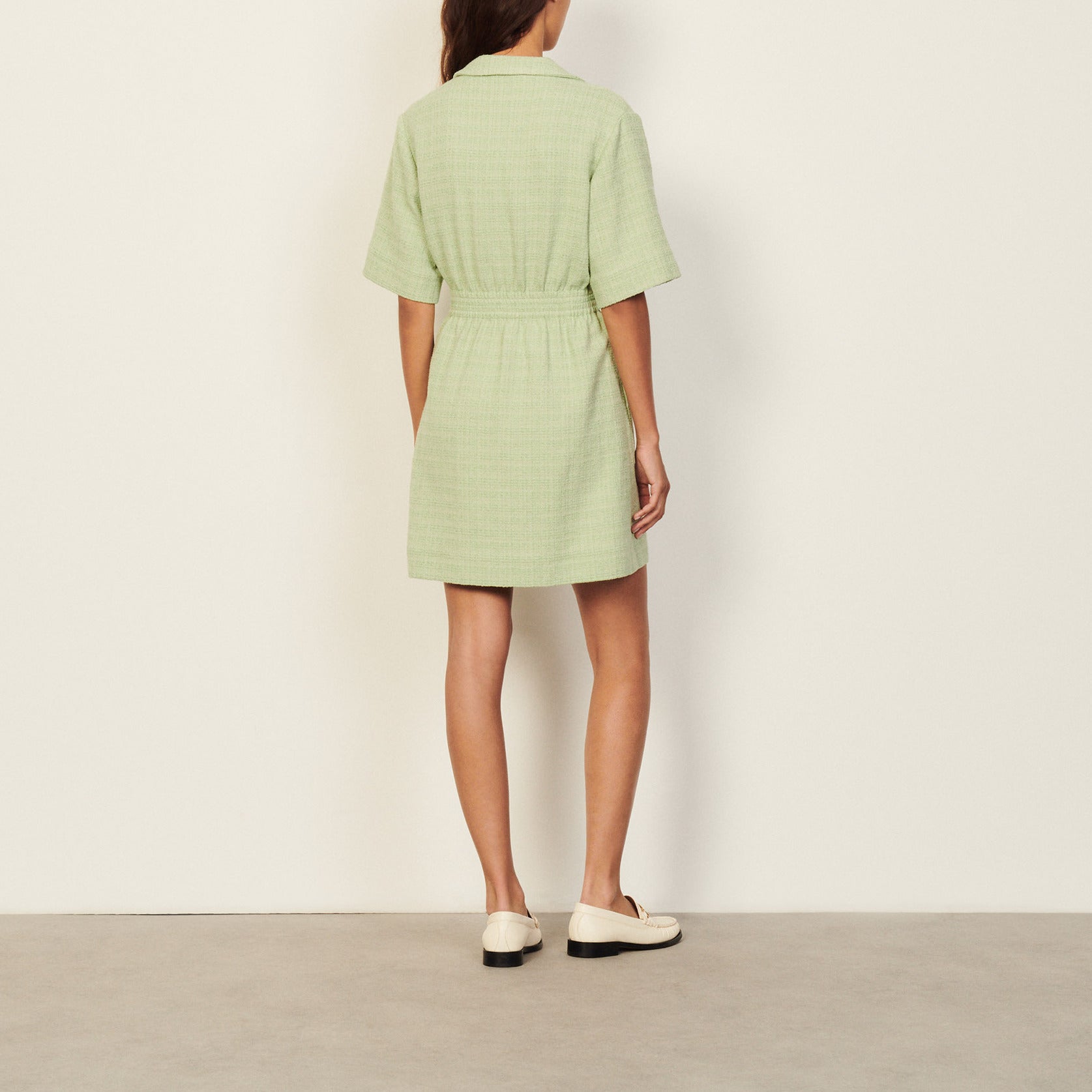 Robe à col tailleur Sandro seconde main