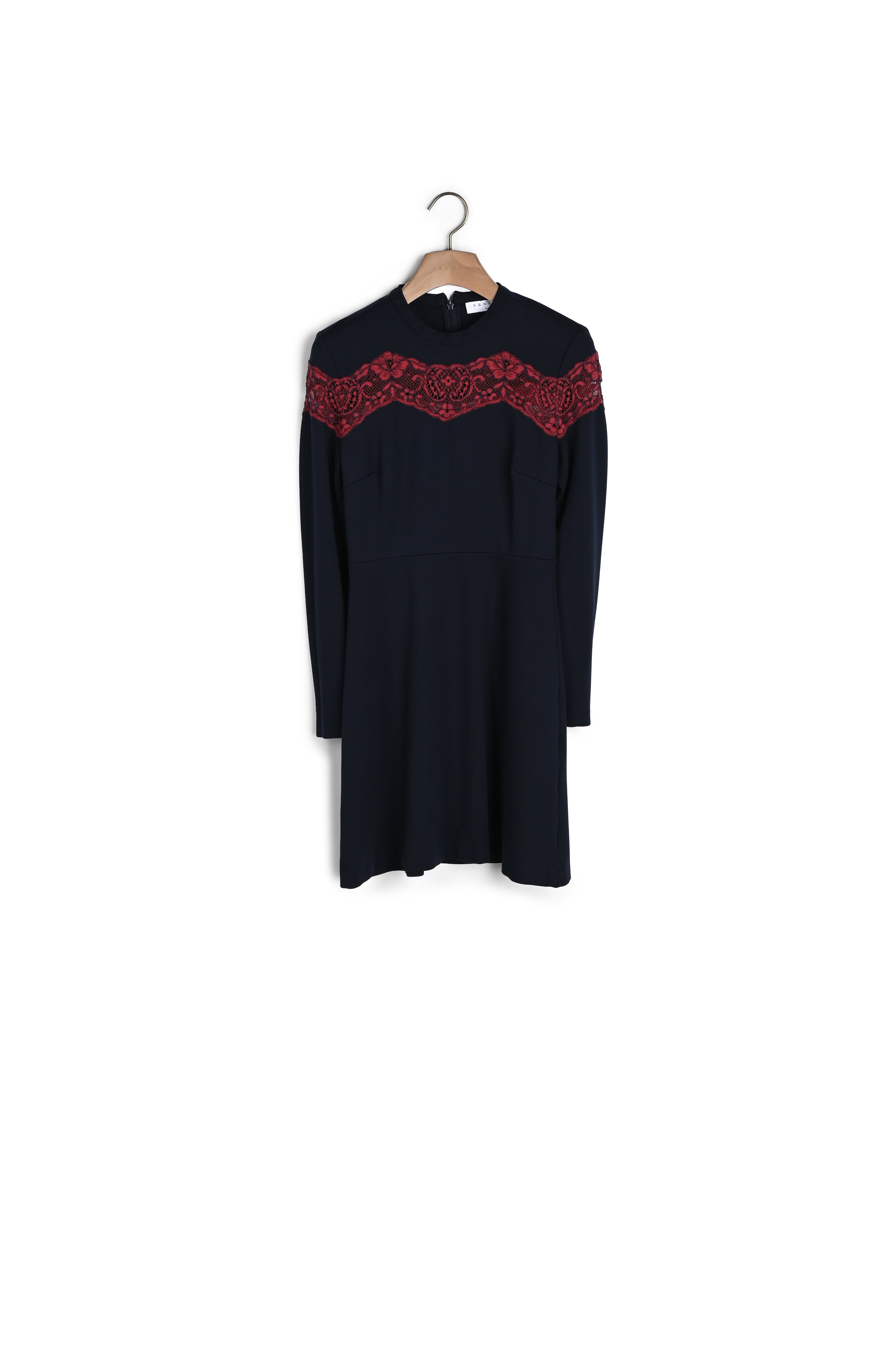 Robe avec insert de dentelle colorée Sandro seconde main