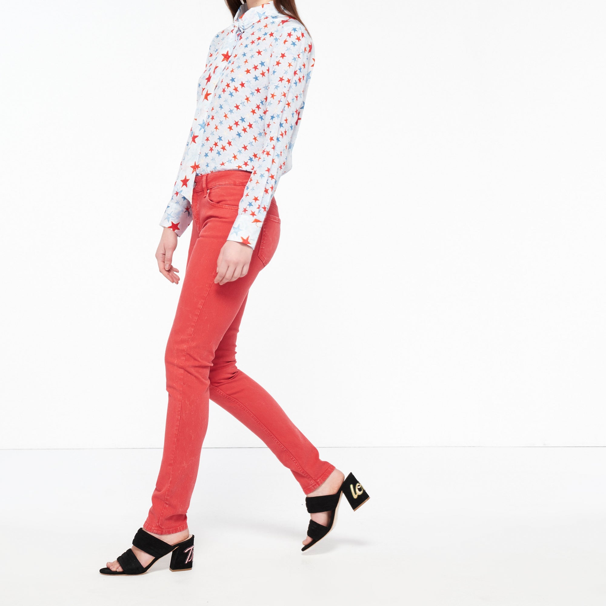 Jeans coupe droite coloré Sandro seconde main