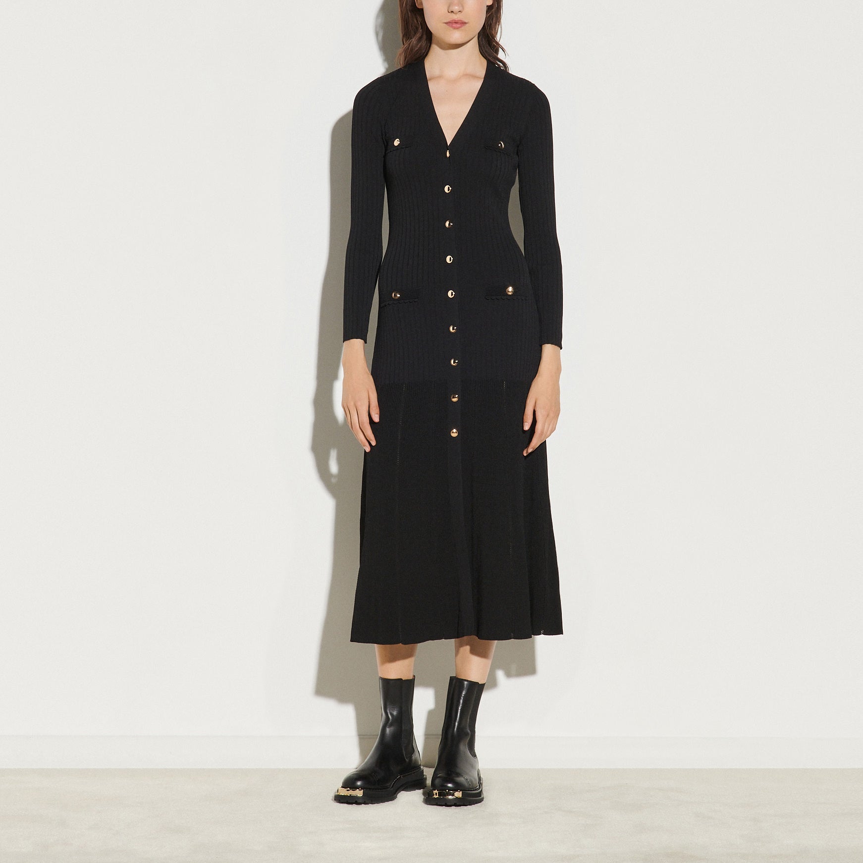 Robe gilet longue boutonnée Sandro seconde main