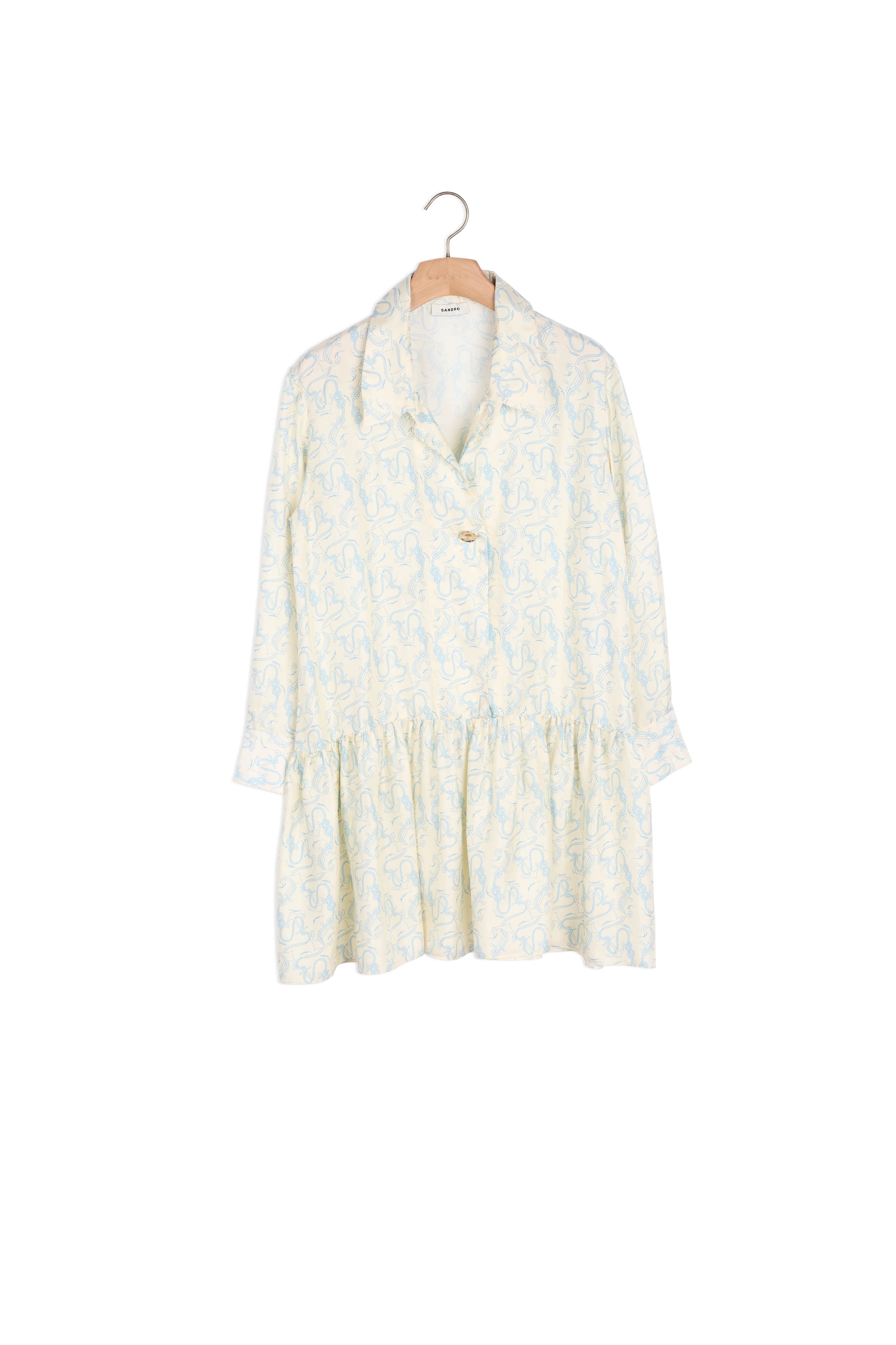 Robe en soie imprimée Sandro seconde main