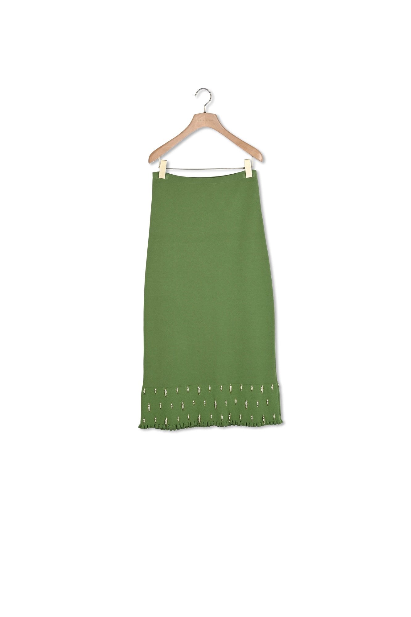 Jupe longue en maille à pampilles Sandro seconde main