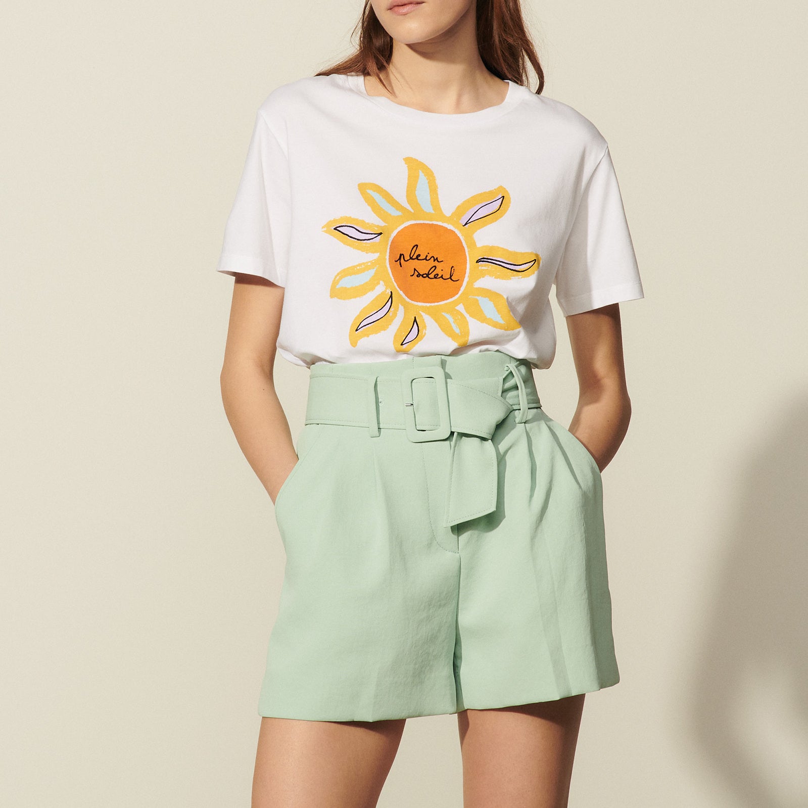 Short avec large ceinture Sandro seconde main