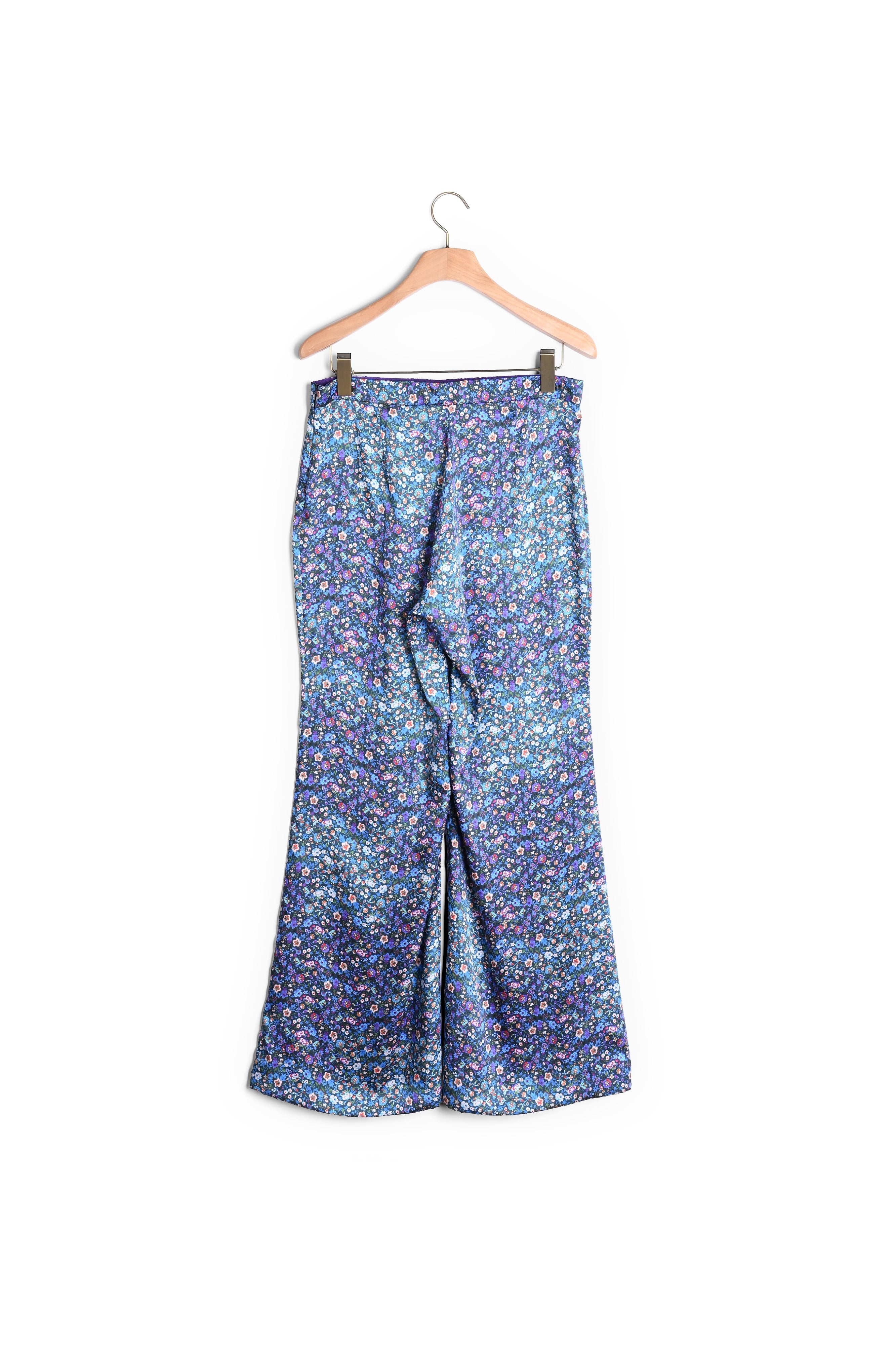 Pantalon satiné imprimé fleuri Sandro seconde main