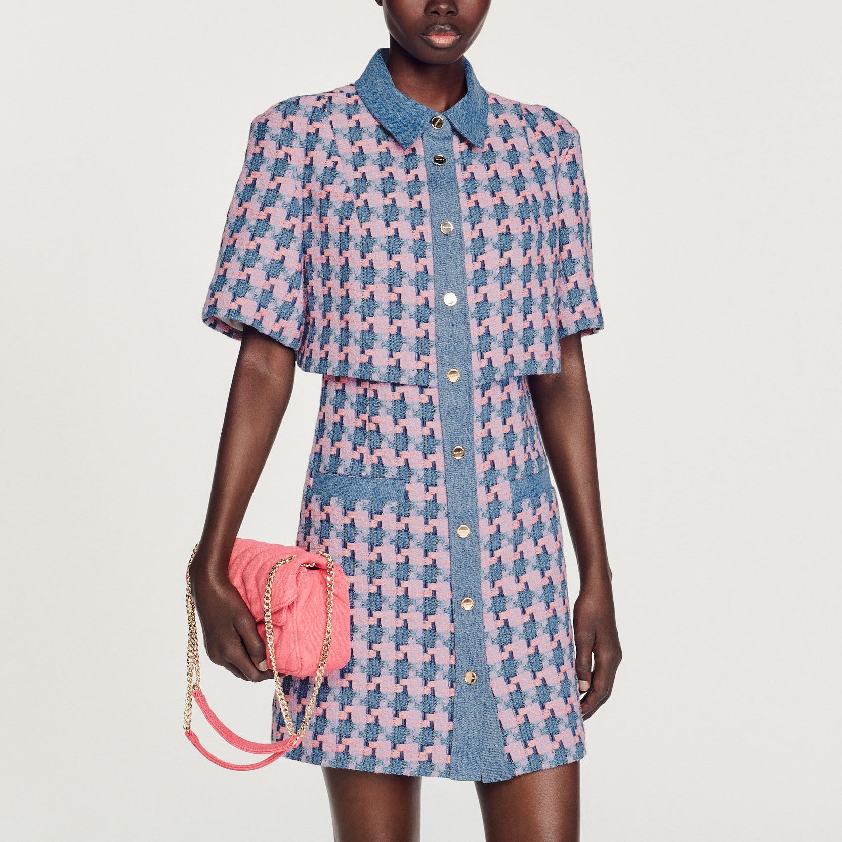 Robe en tweed Sandro seconde main