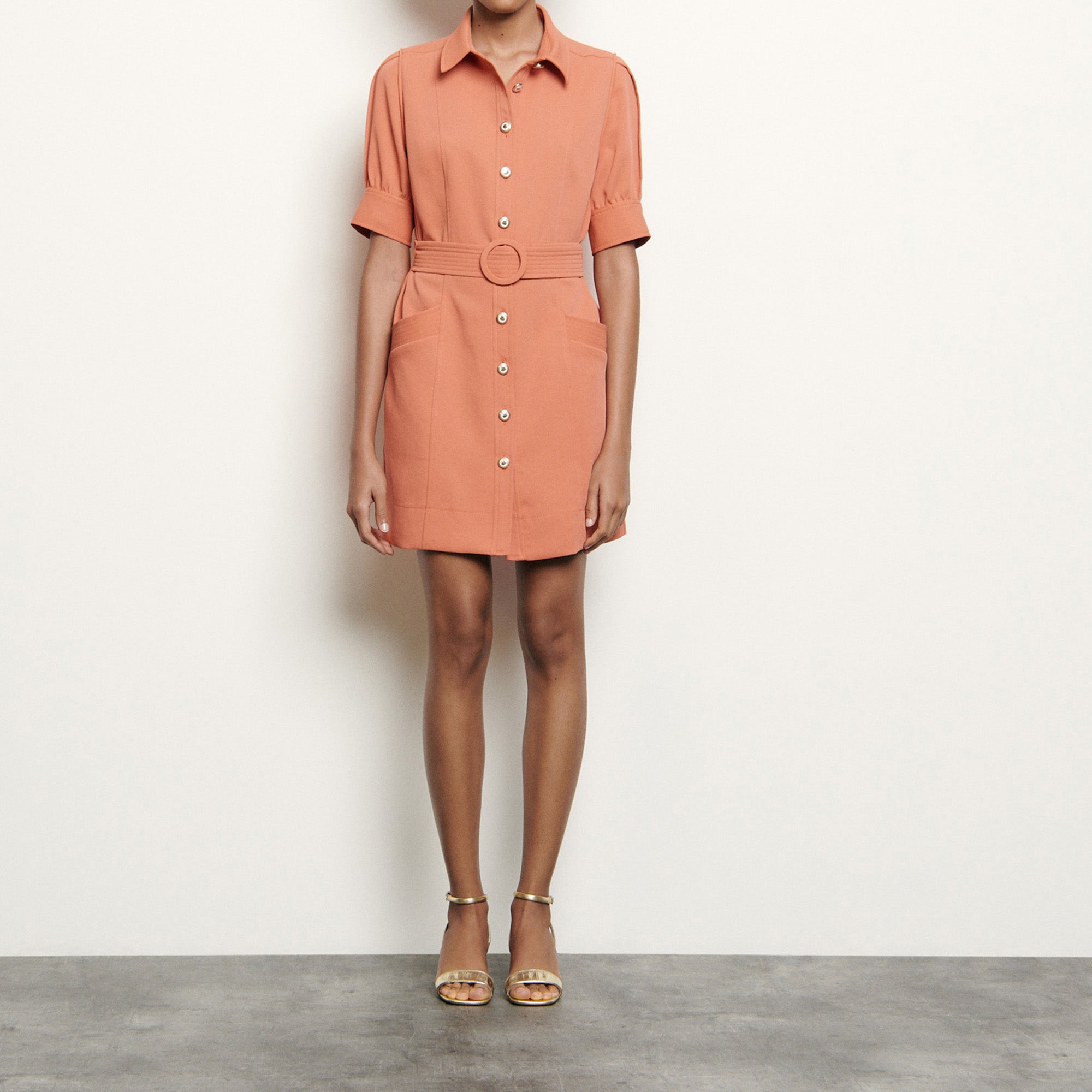 Robe Chemise à boutons fantaisies Sandro seconde main