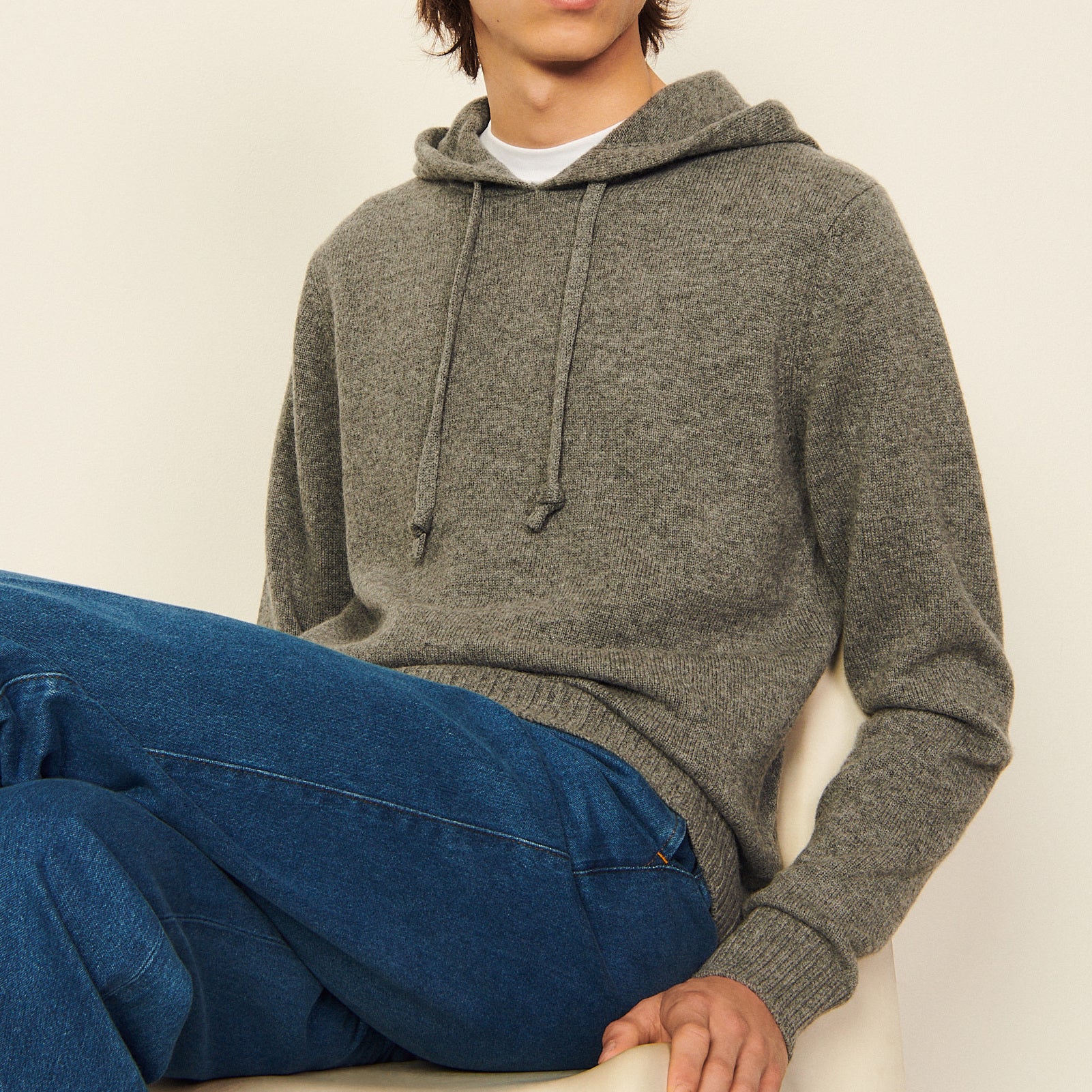 Pull gris chiné Sandro seconde main