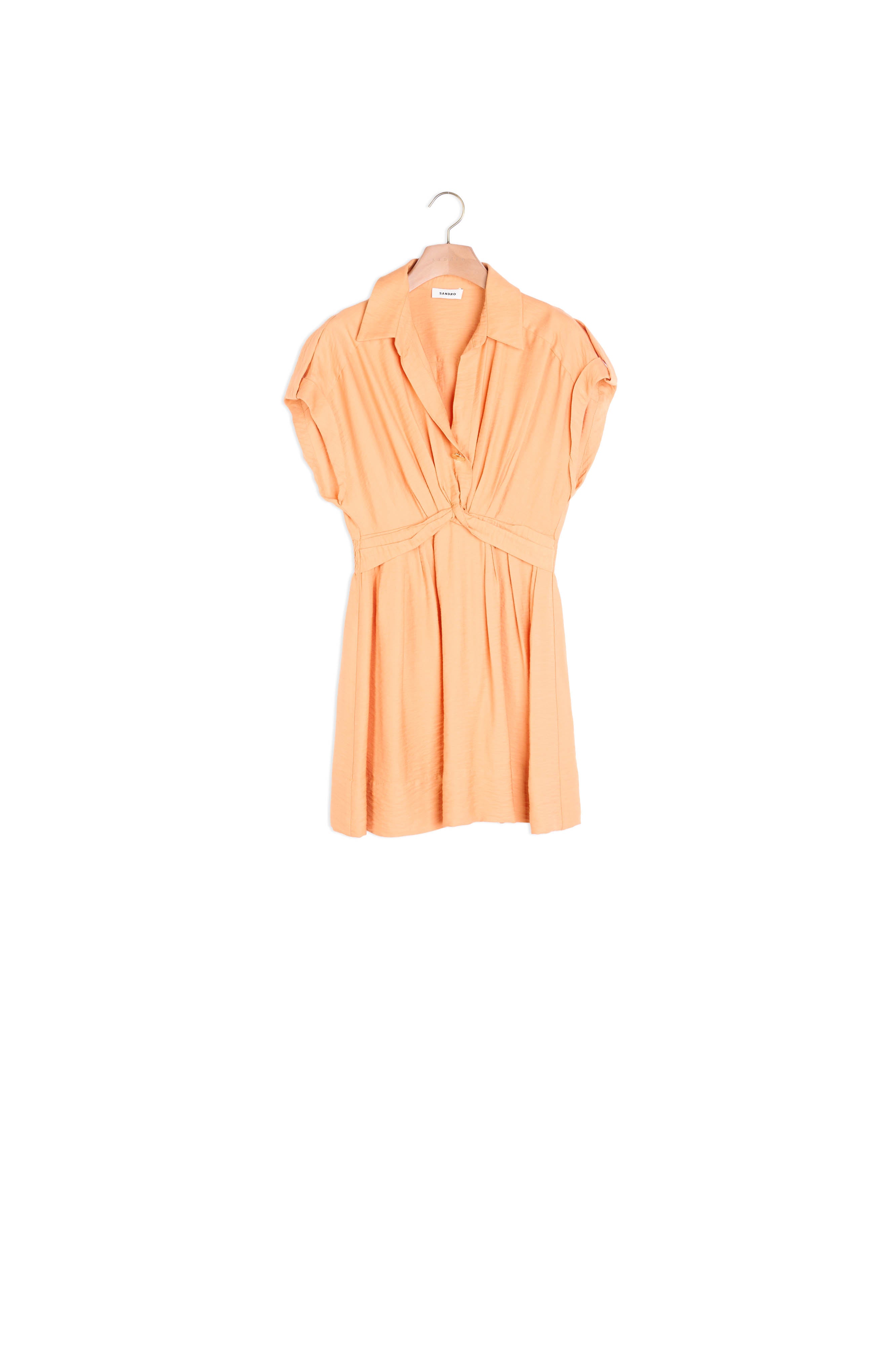 Robe courte en lin Sandro seconde main