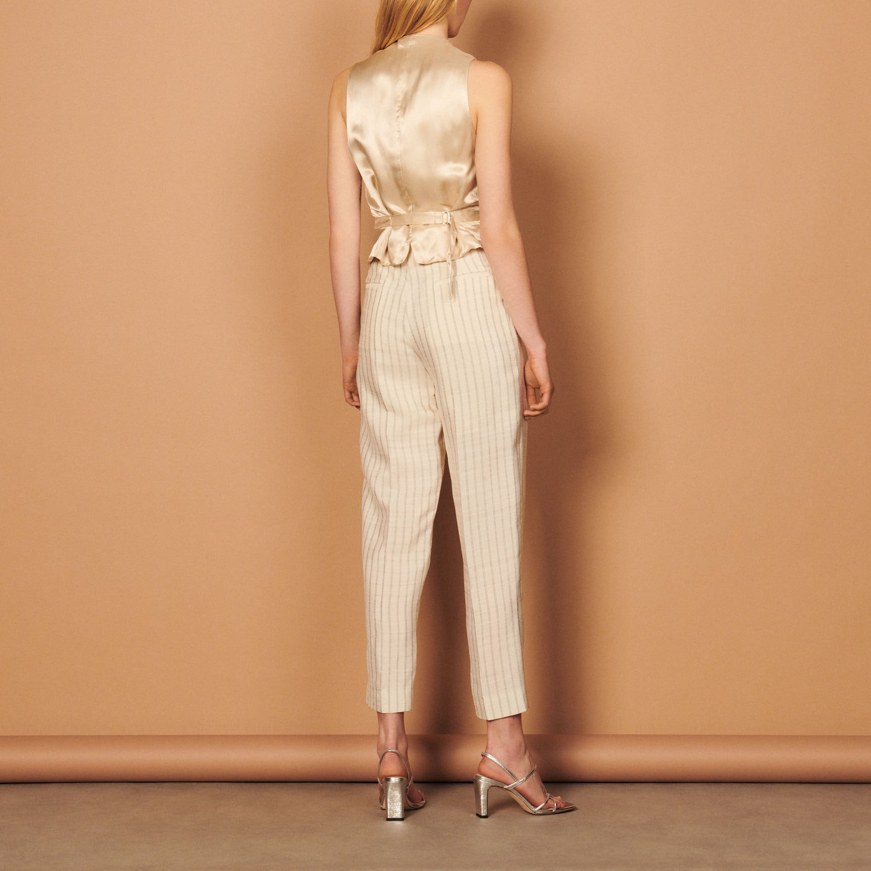 Gilet d'homme à rayures Sandro seconde main