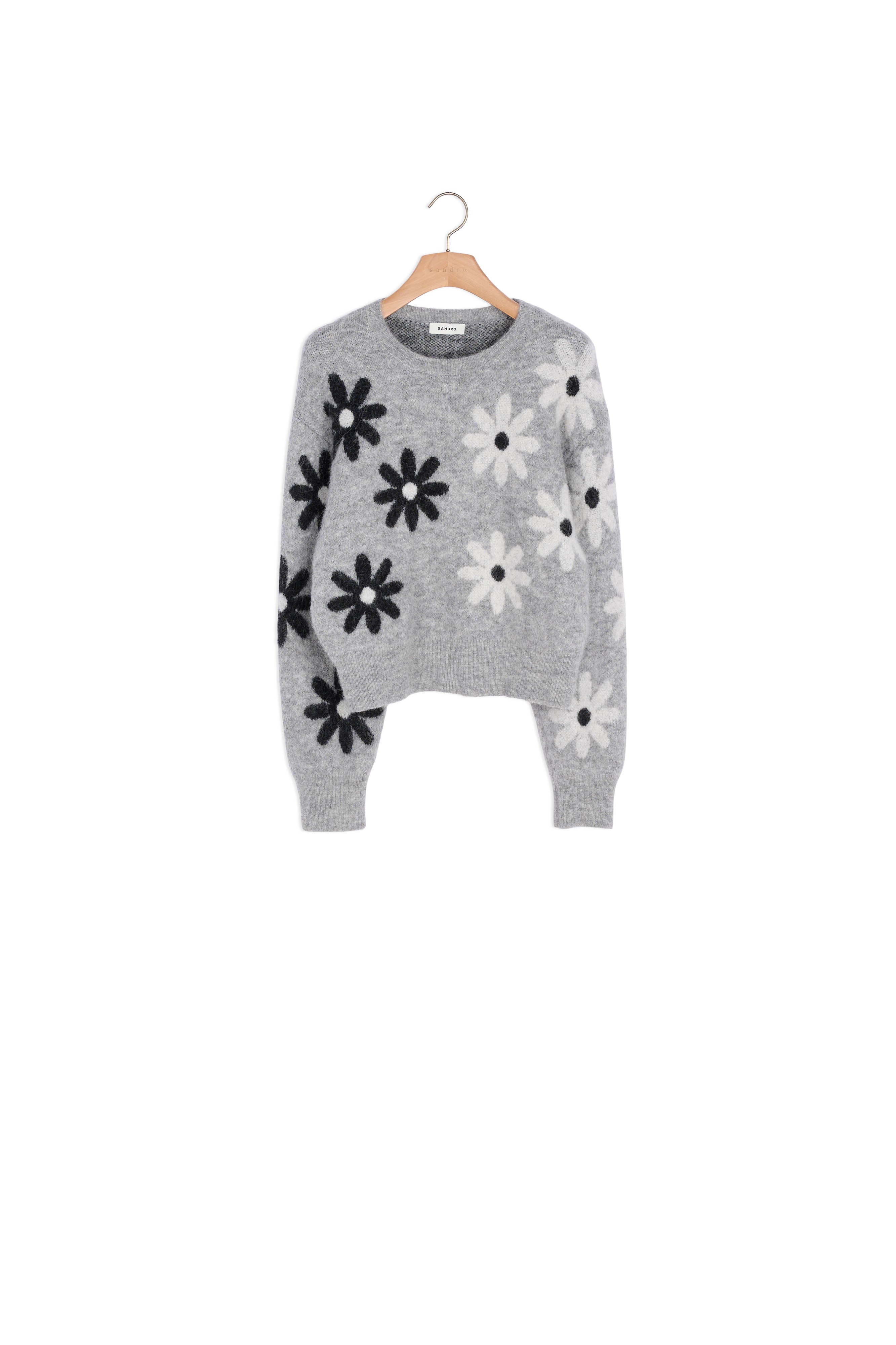 Pull en Maille à fleurs Sandro seconde main